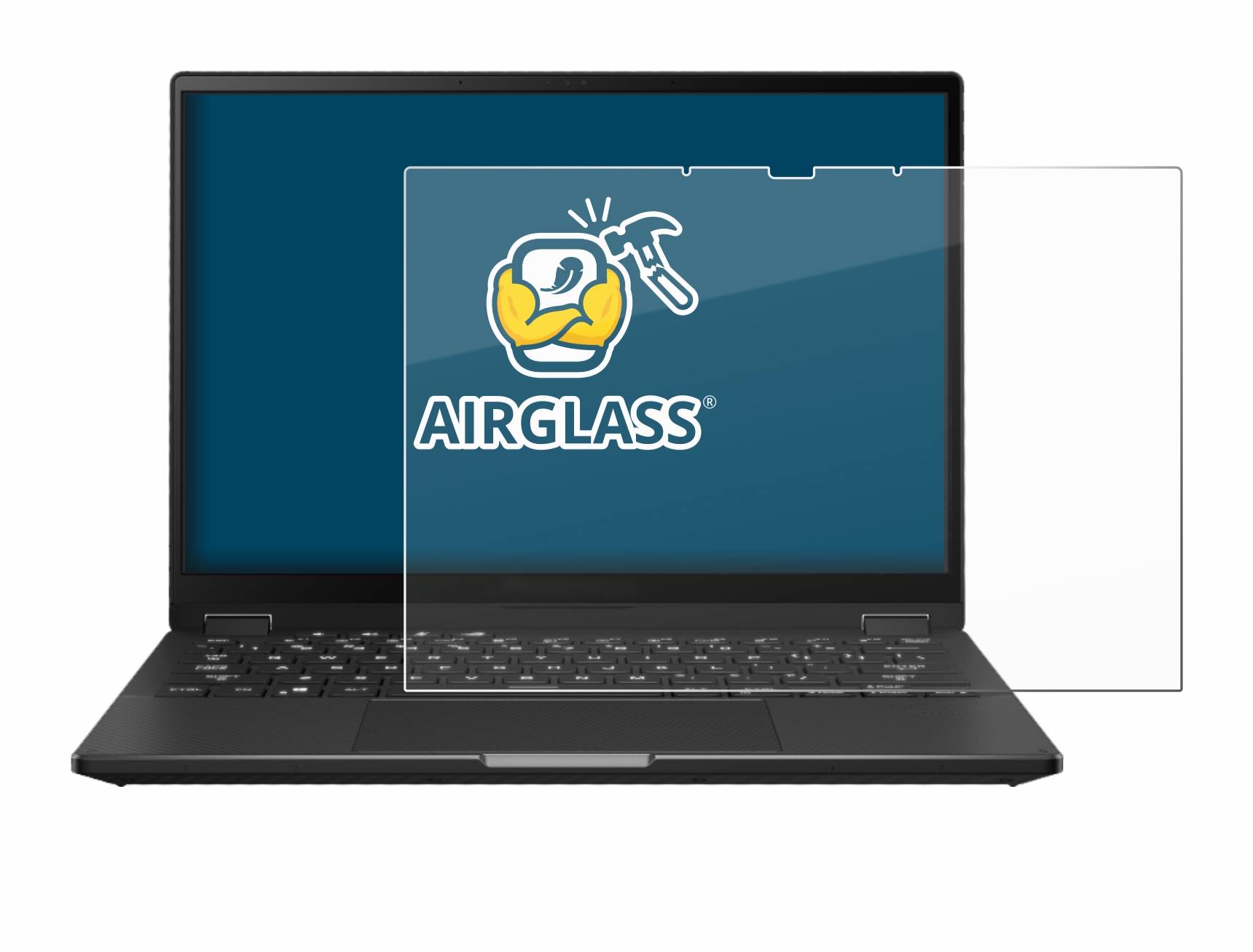 BROTECT AirGlass Glas Schutz-Folie für ASUS ROG Flow X13 2023 - Schutzglas