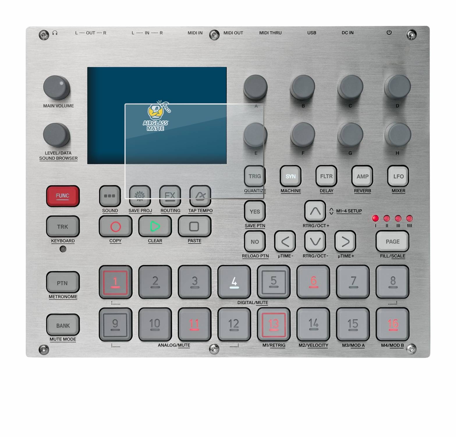 BROTECT AirGlass Matt Glas Schutz Folie für Elektron Syntakt E25 Remix Edition