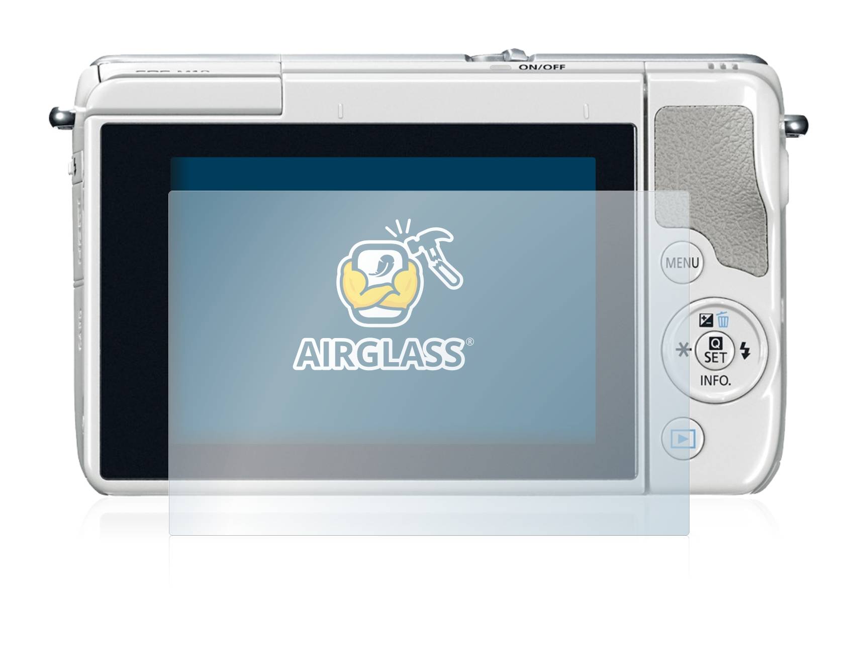 BROTECT AirGlass Flexible Schutz Glas Folie für Canon EOS M10 Klar Transparent