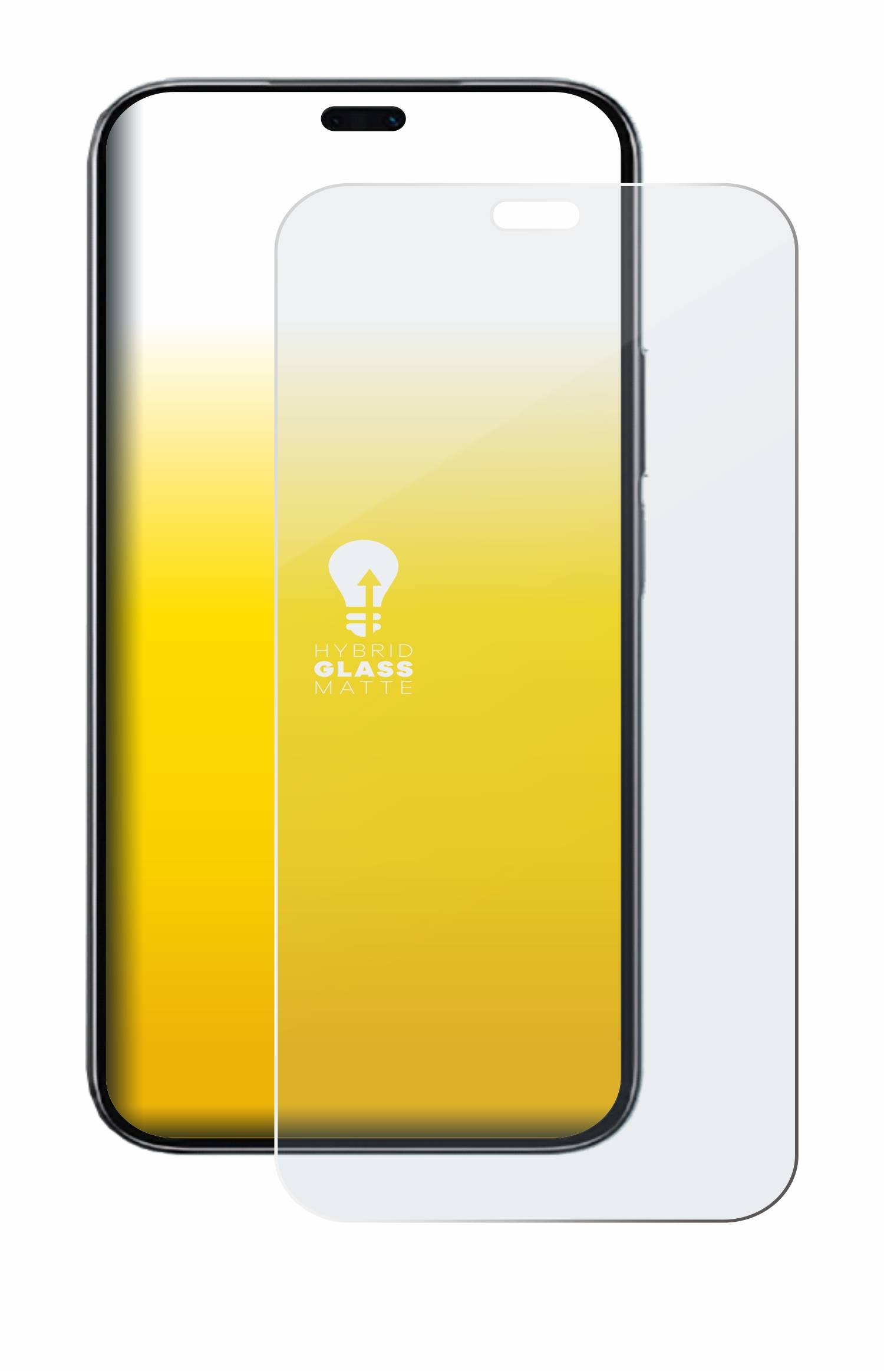 upscreen Hybrid Glas Matt Schutz-Folie für Honor 200 Lite