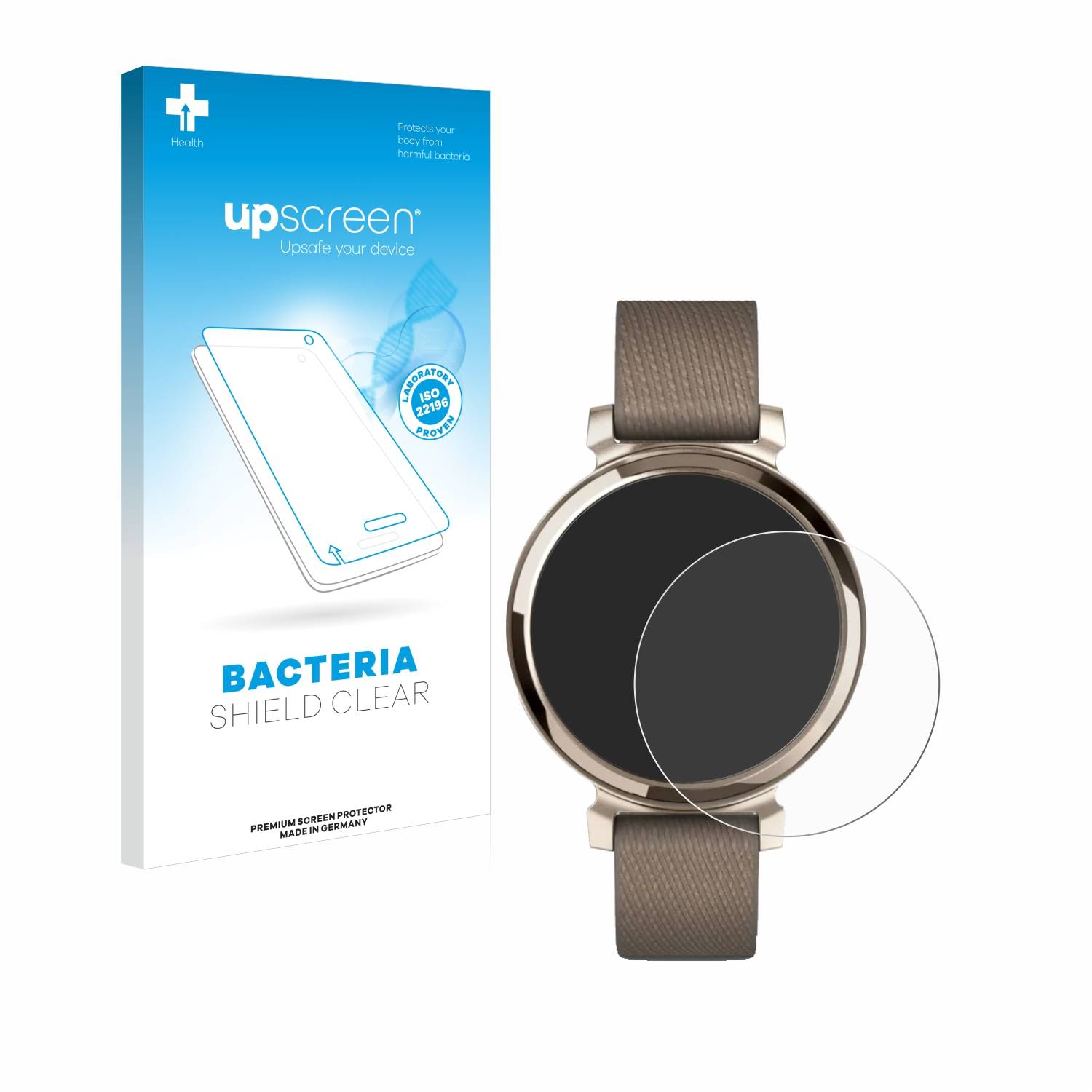 upscreen Bacteria Shield Schutzfolie für Garmin Lily 2 - Antibakteriell