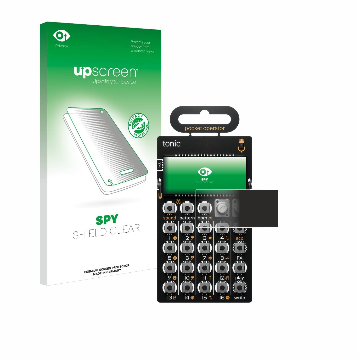 upscreen Spy Shield Sichtschutz-Folie für Teenage Engineering PO-32 tonic