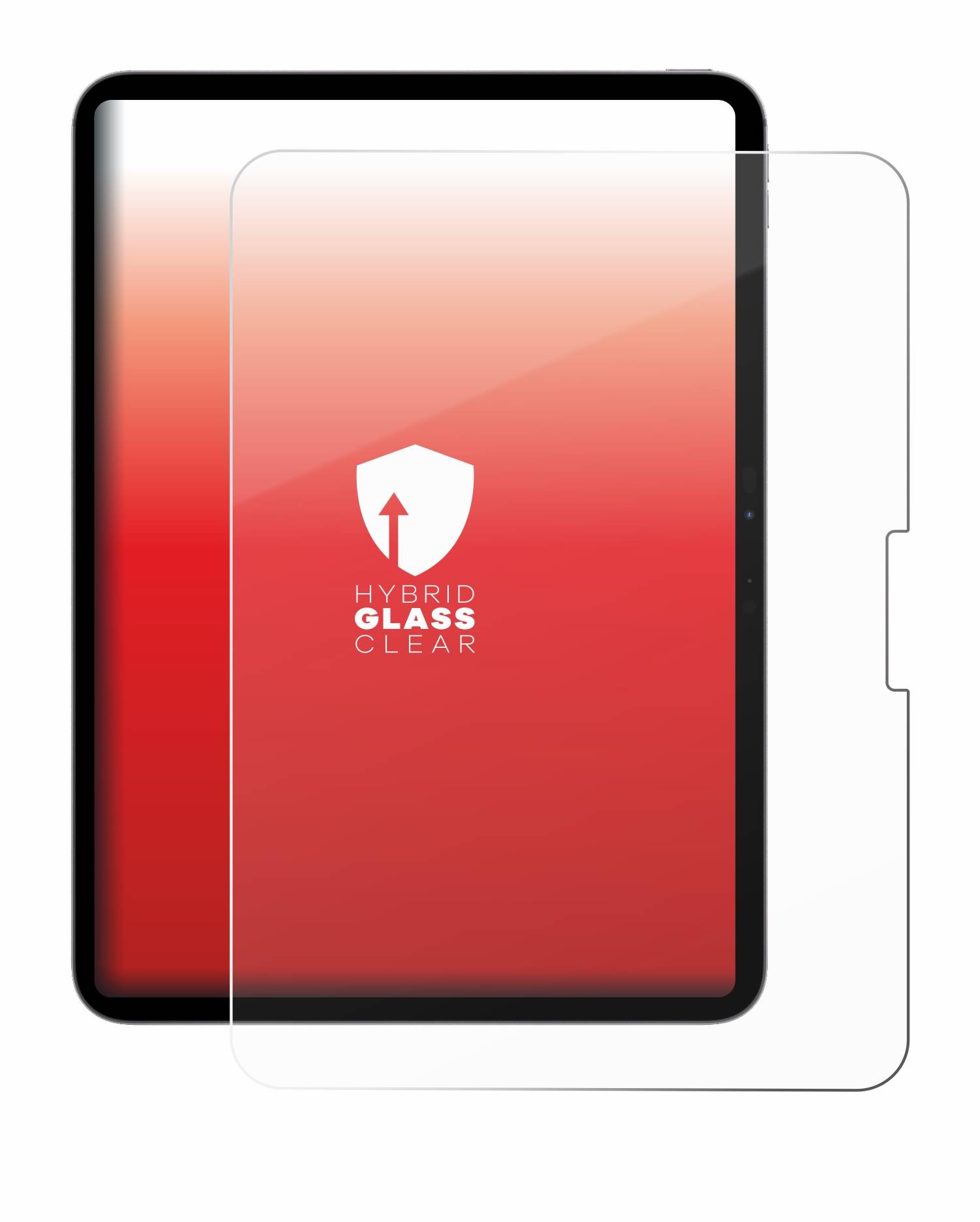 upscreen Hybrid Glas Schutz-Folie für Apple iPad Pro 11 WiFi Cellular 2024