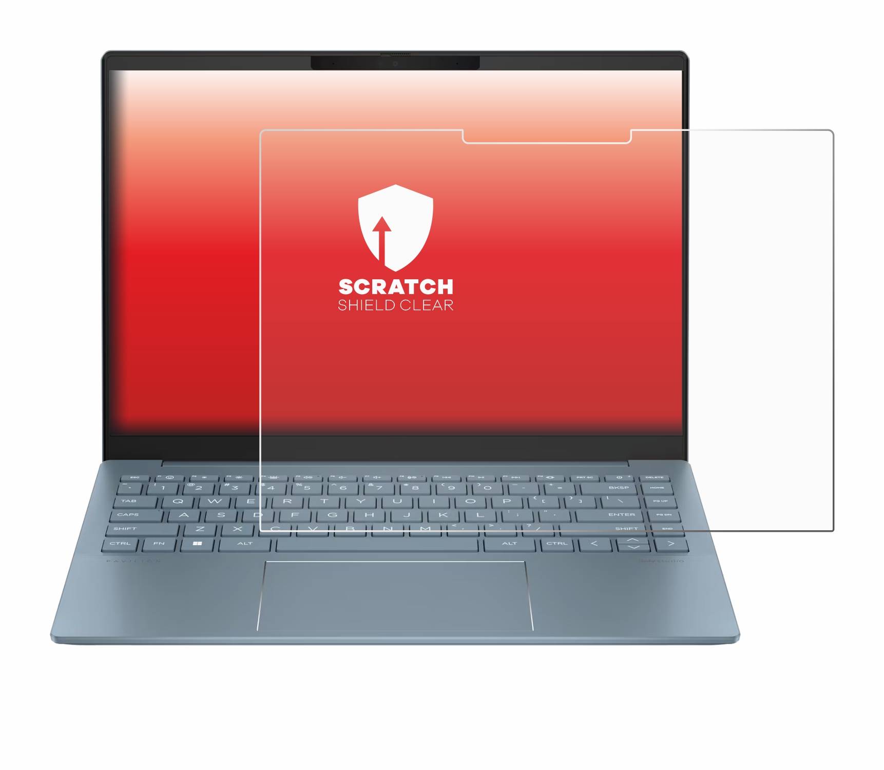 upscreen Schutzfolie für HP Pavilion Plus 14-ew Kratzschutz Anti-Fingerprint Klar