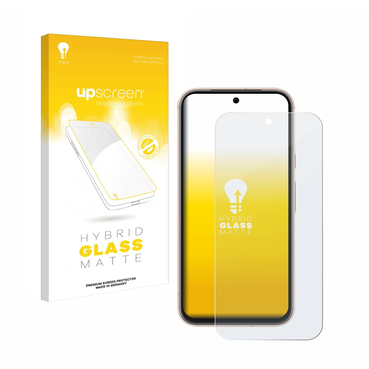 upscreen Hybrid Glas Matt Schutz-Folie für Google Pixel 8a