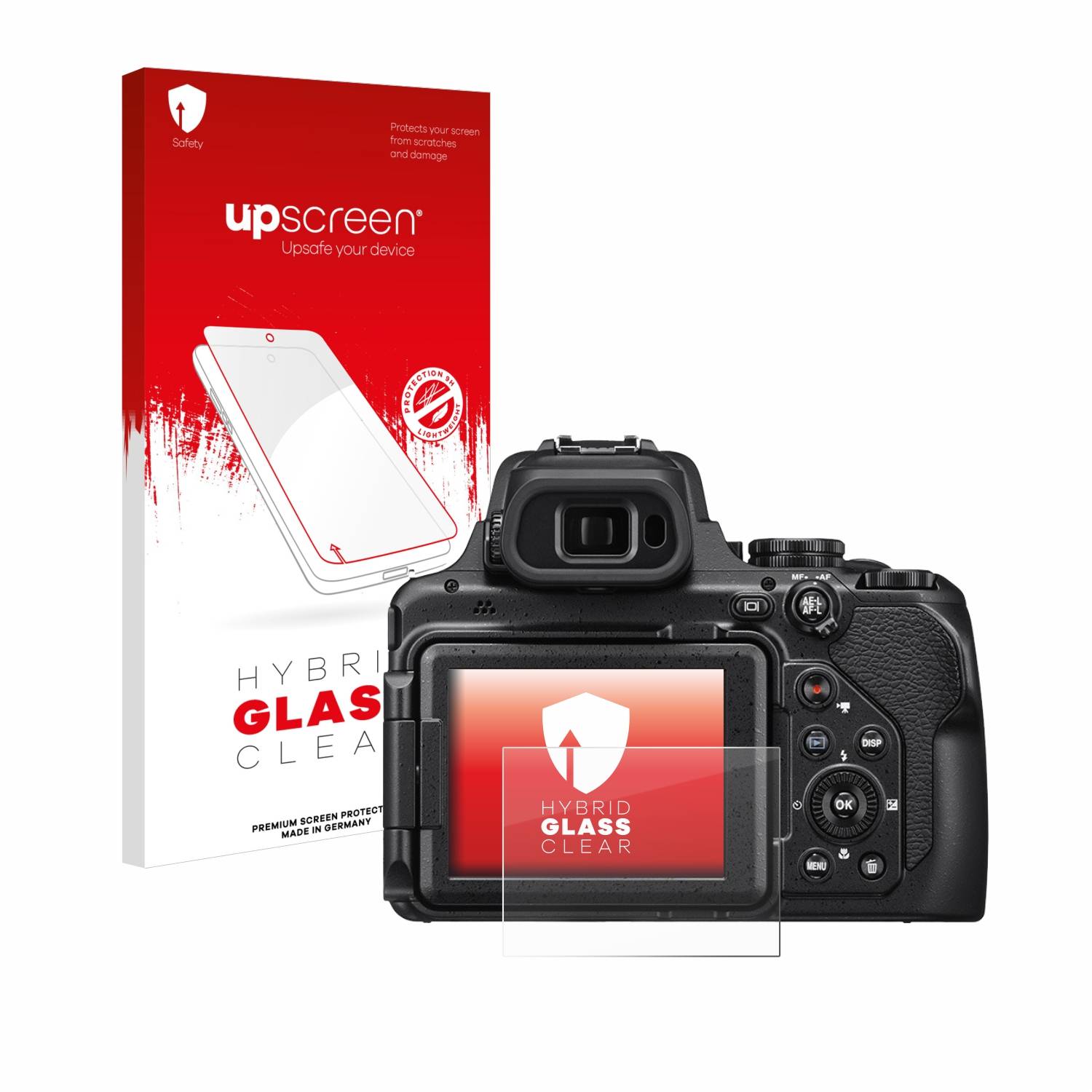 upscreen Flexible Schutz Glas Folie für Nikon Coolpix P1000 / P1100 Schutzglas 9H Hybridglas Klar