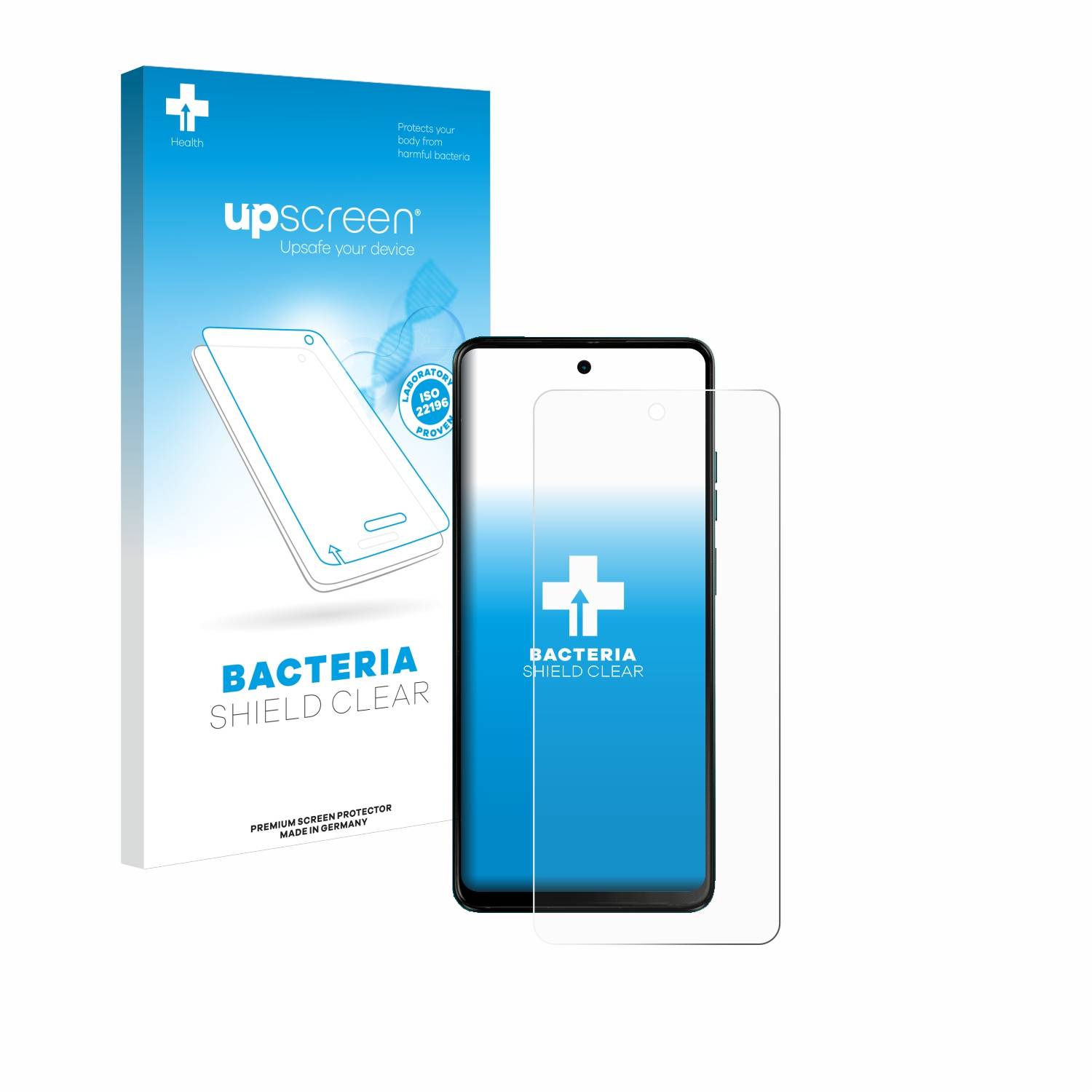 upscreen Bacteria Shield Schutzfolie für Motorola G04s - Antibakteriell