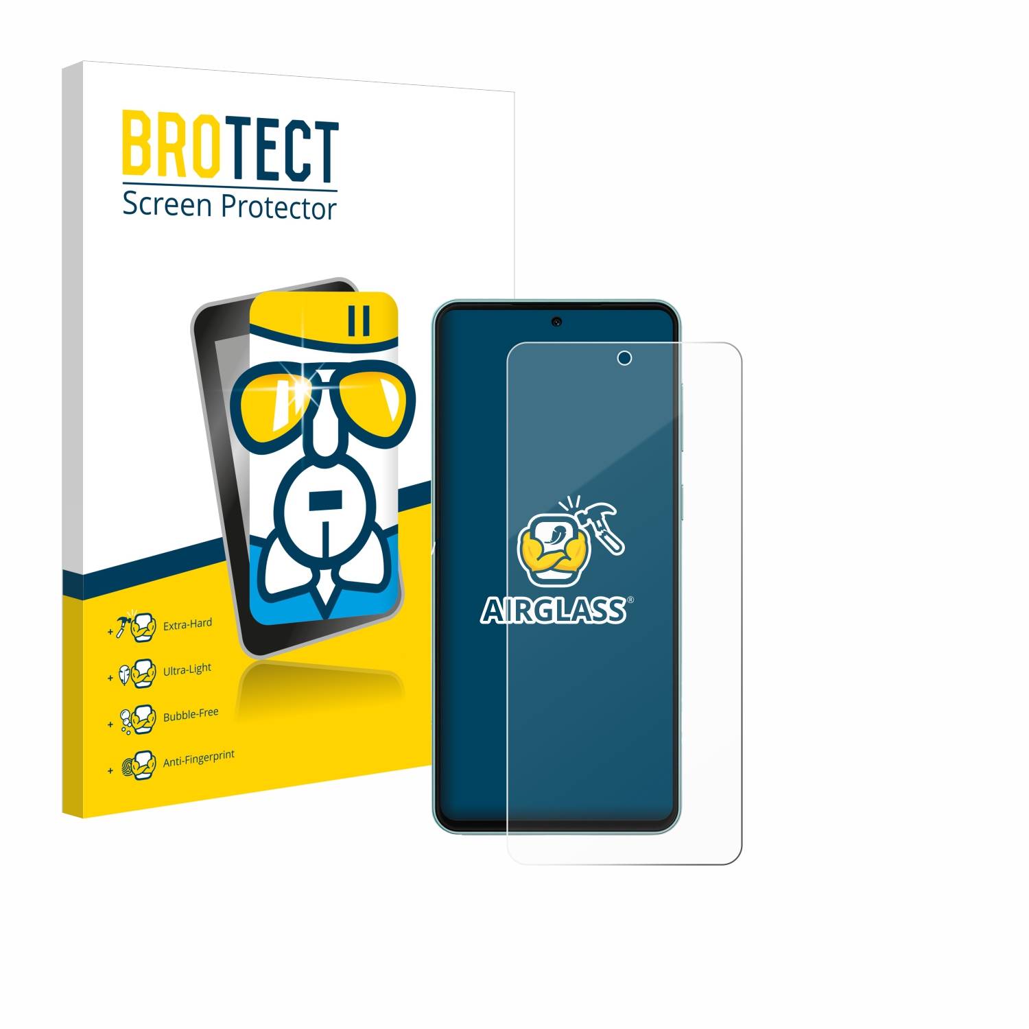 BROTECT AirGlass Glas Panzer-Folie für Samsung Galaxy M55 - Schutzglas