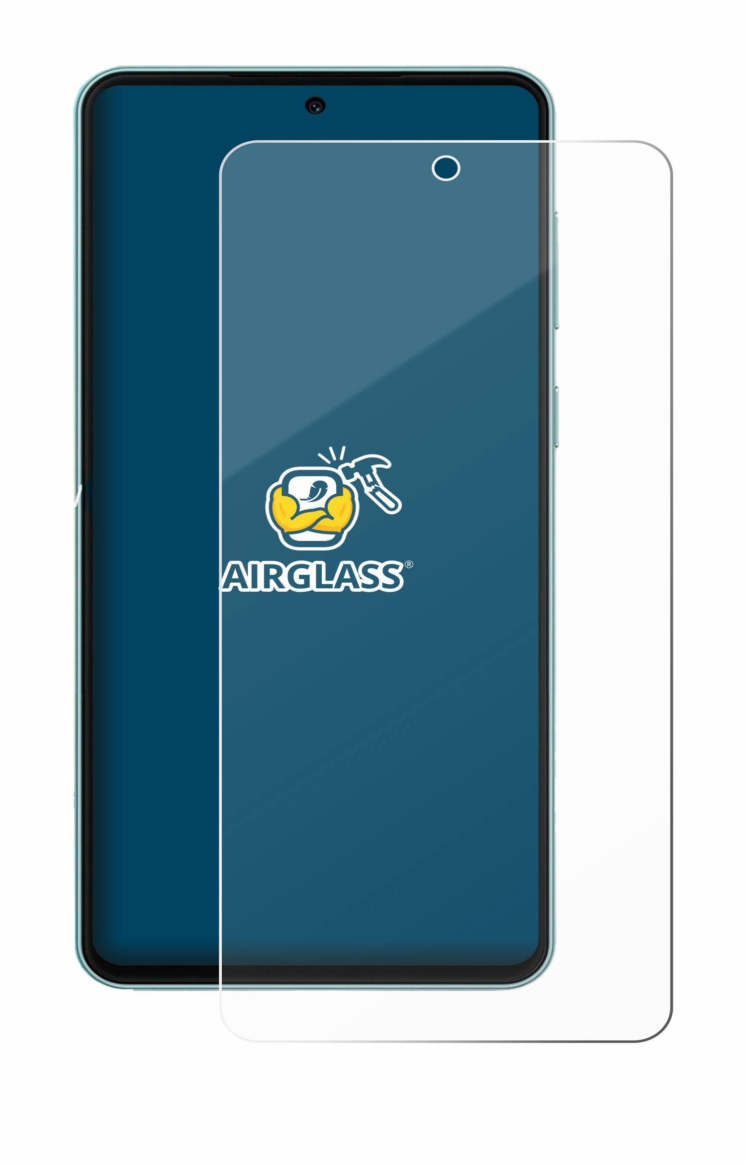 BROTECT AirGlass Glas Panzer-Folie für Samsung Galaxy M55 - Schutzglas