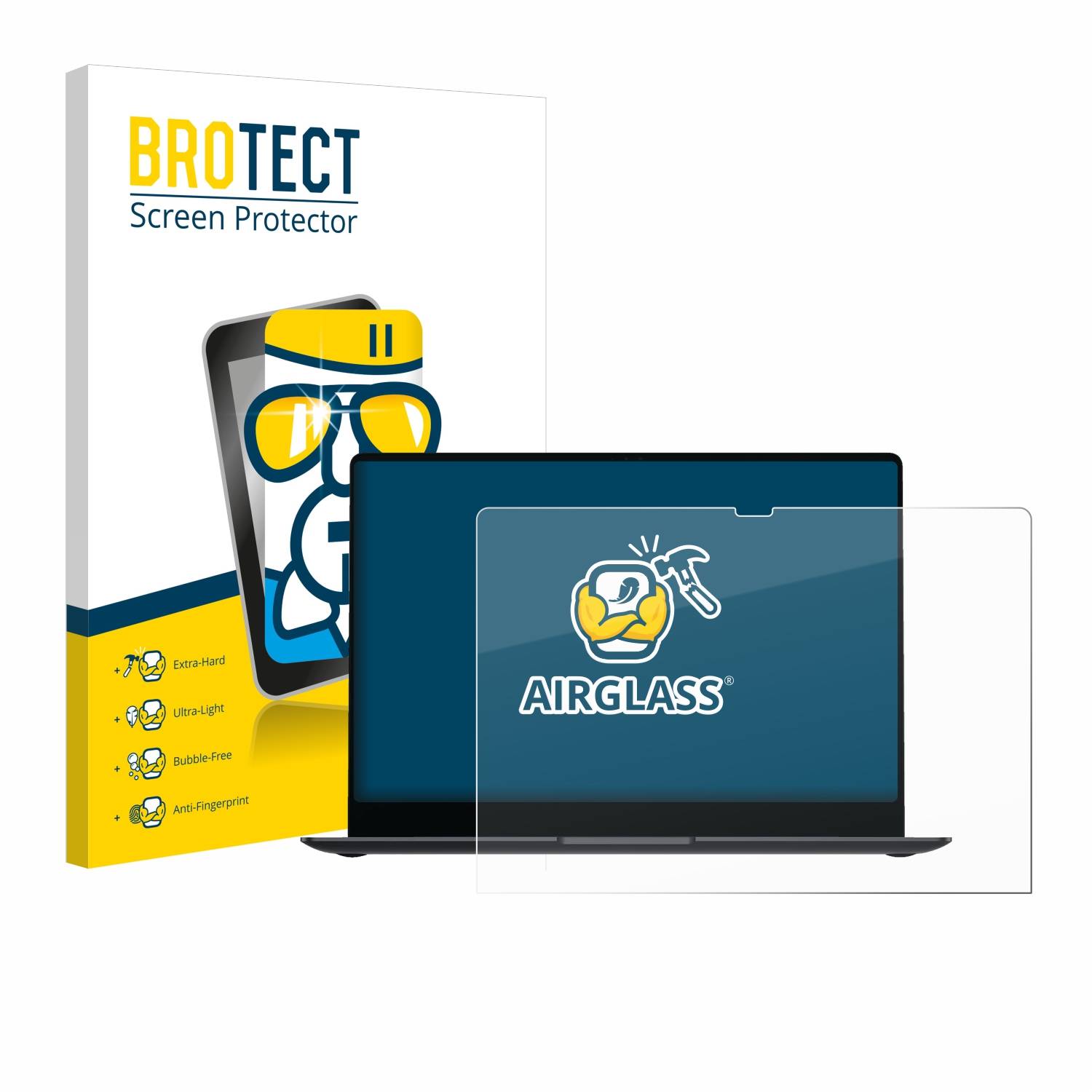 BROTECT AirGlass Glas Schutz-Folie für Samsung Galaxy Book4 Pro 14 - Schutzglas