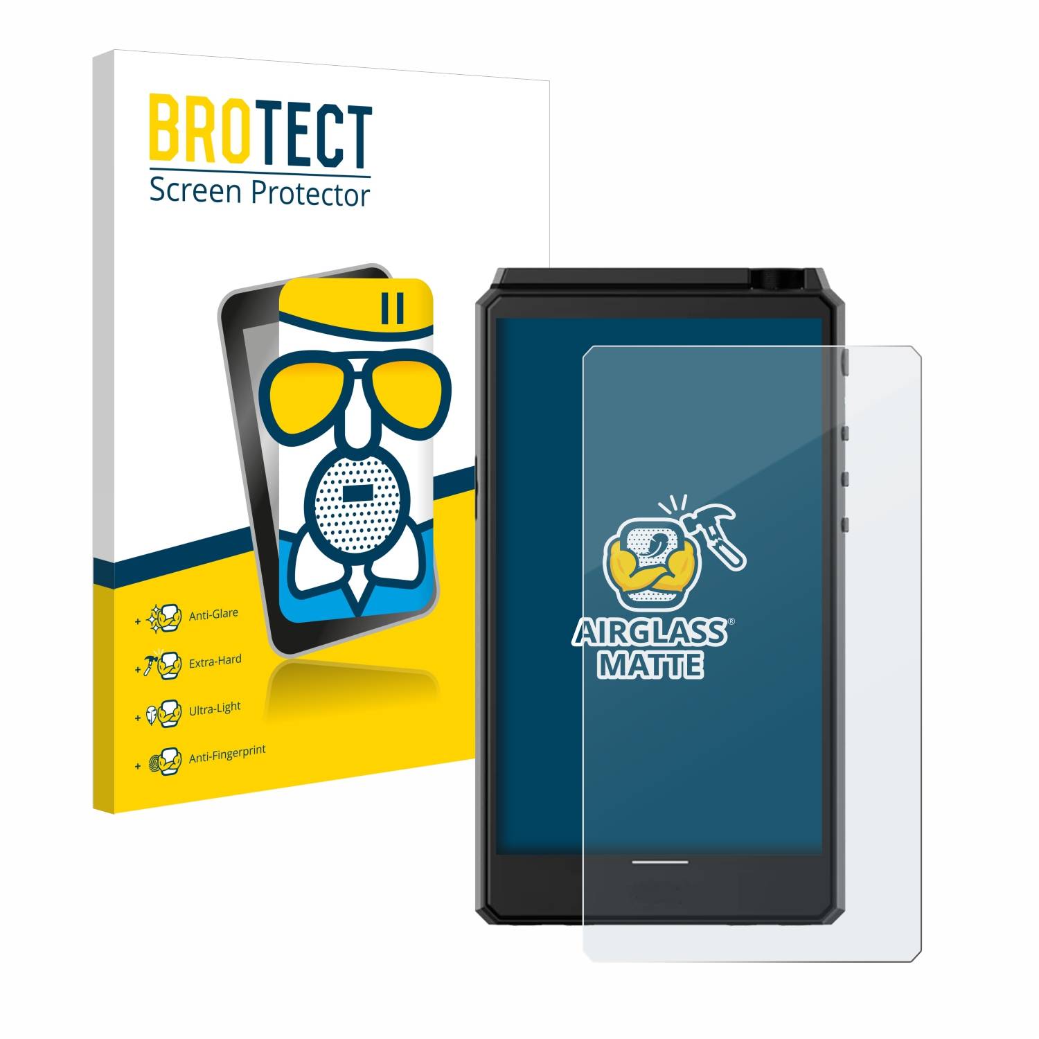 BROTECT AirGlass Flexible Schutz Glas Folie für Hiby R6 III Matt Entspiegelt