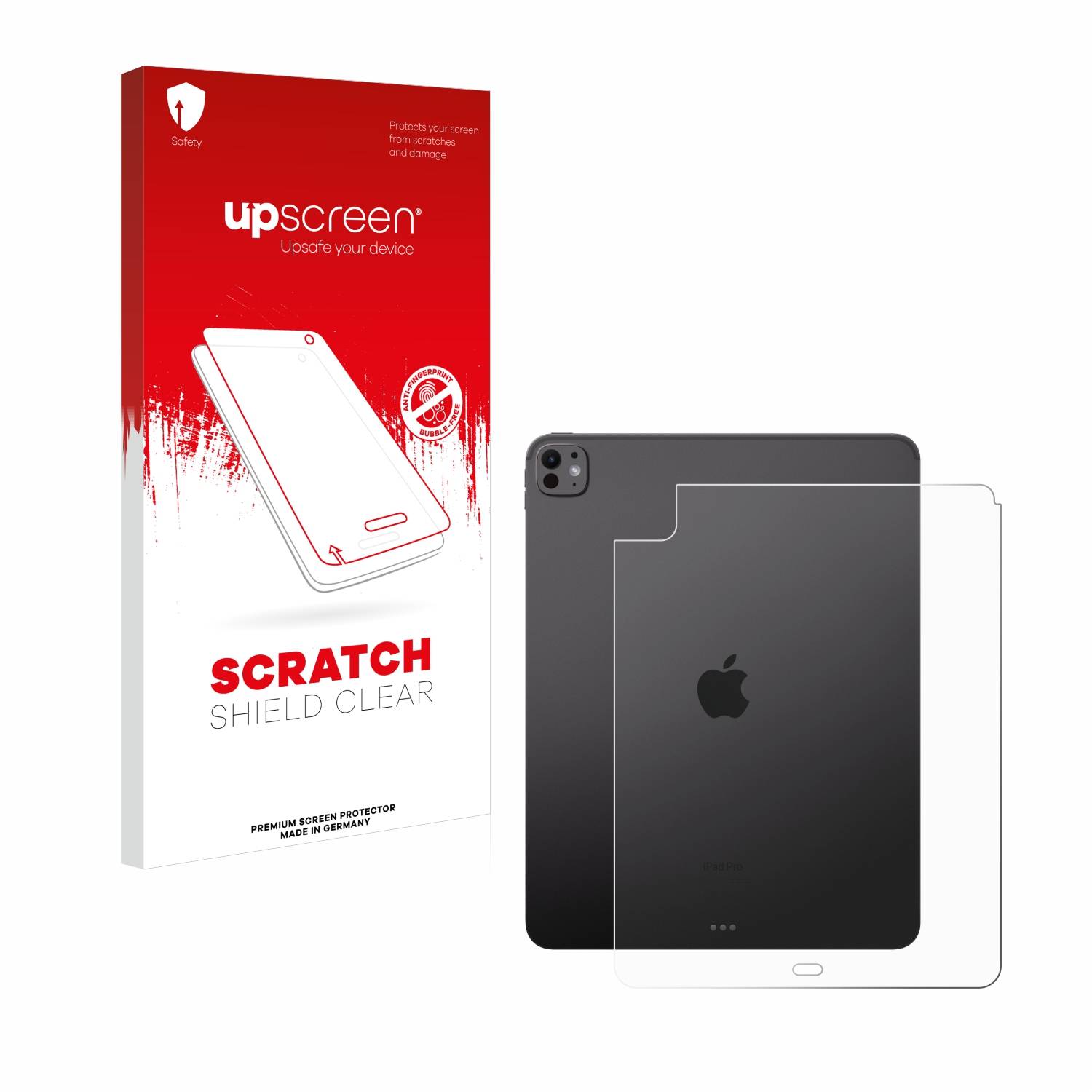 upscreen Scratch Shield Schutzfolie für Apple iPad Pro 13 WiFi Cellular 2024 (Rückseite)