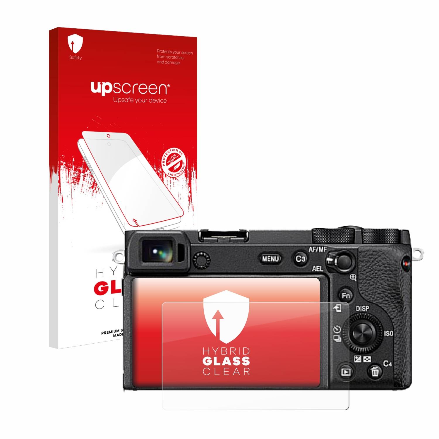 upscreen Hybrid Glas Panzer-Folie für Sony Alpha 6600