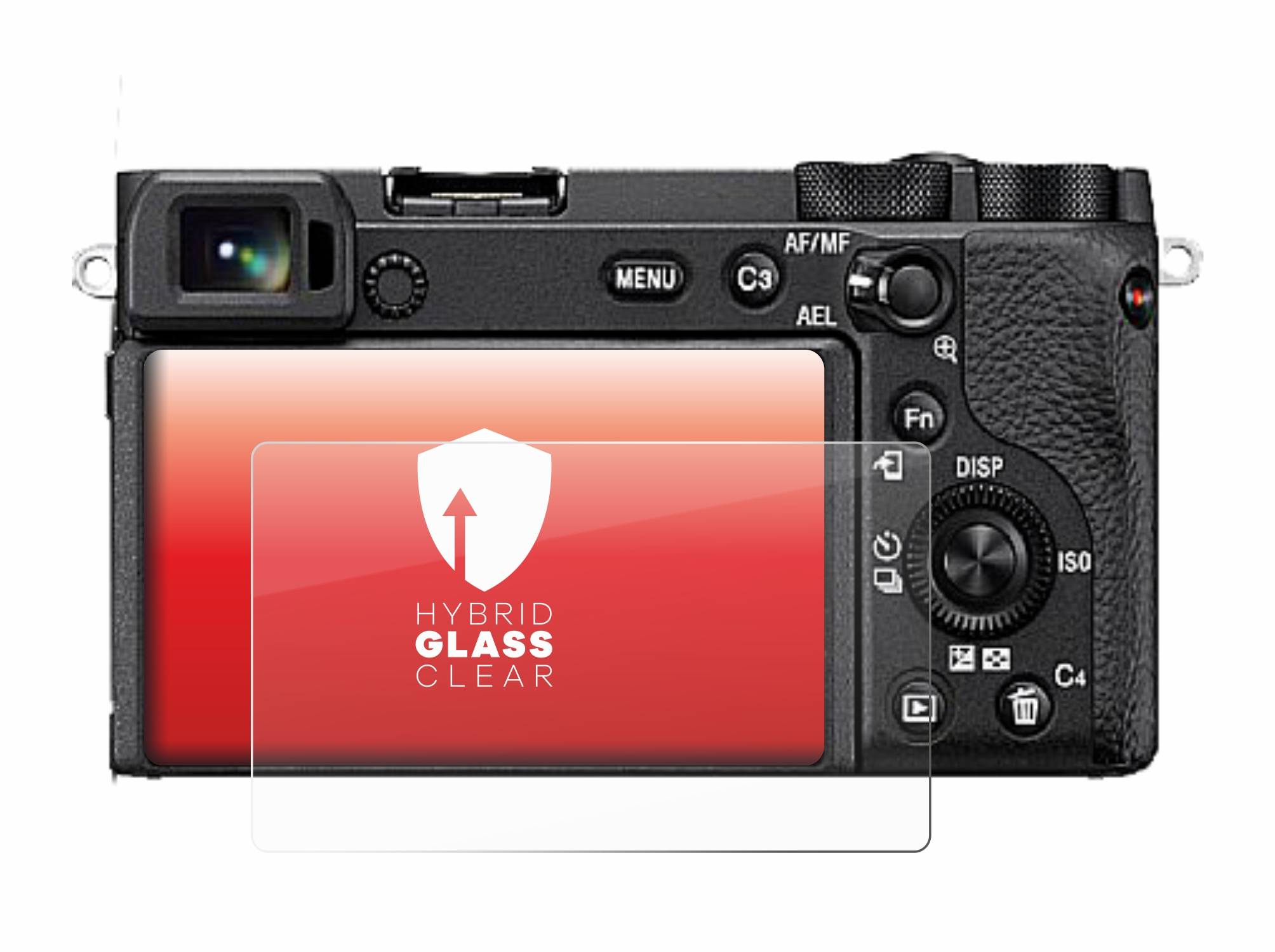 upscreen Hybrid Glas Panzer-Folie für Sony Alpha 6600