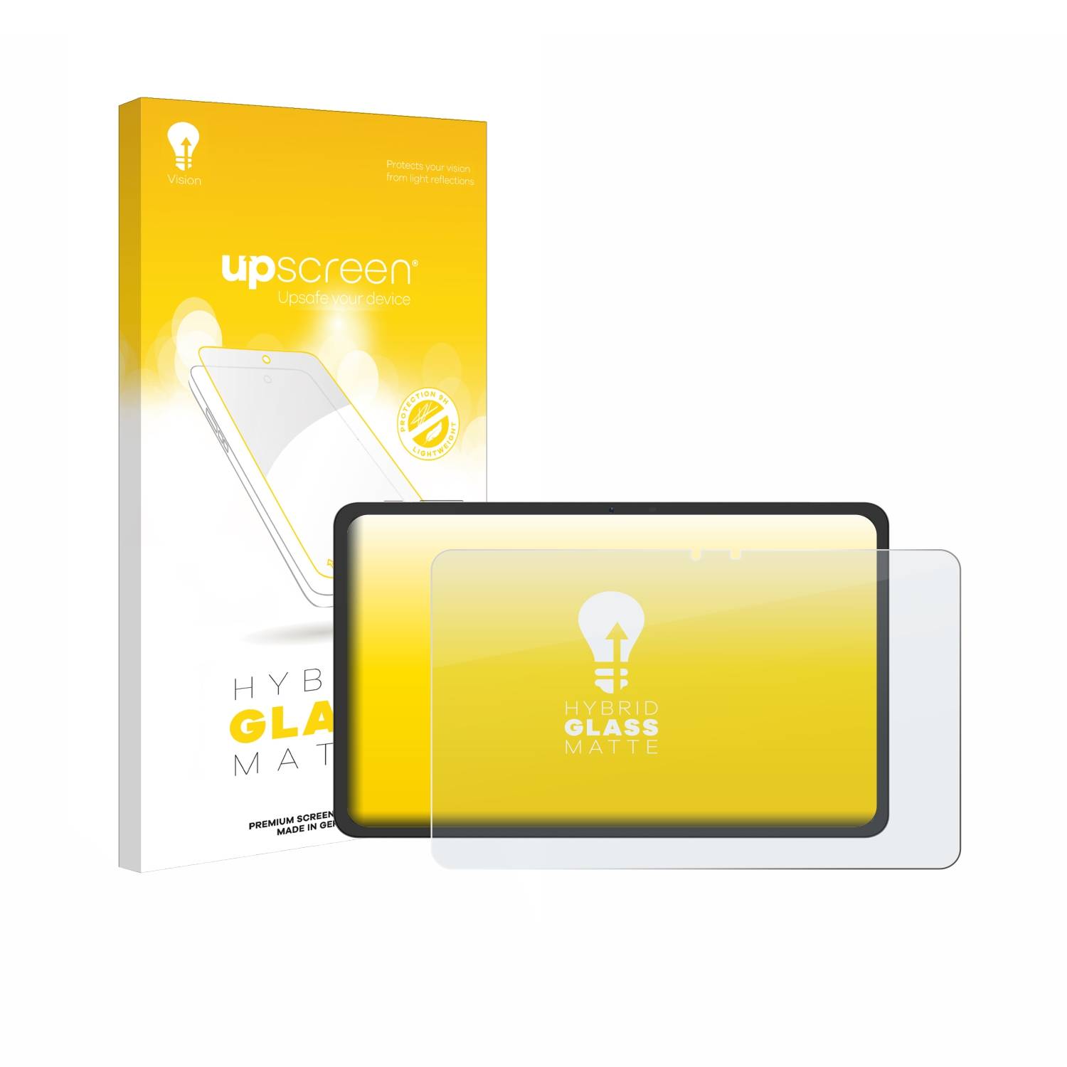 upscreen Hybrid Glas Matt Panzer-Folie für VALE V12E-LTE-8128