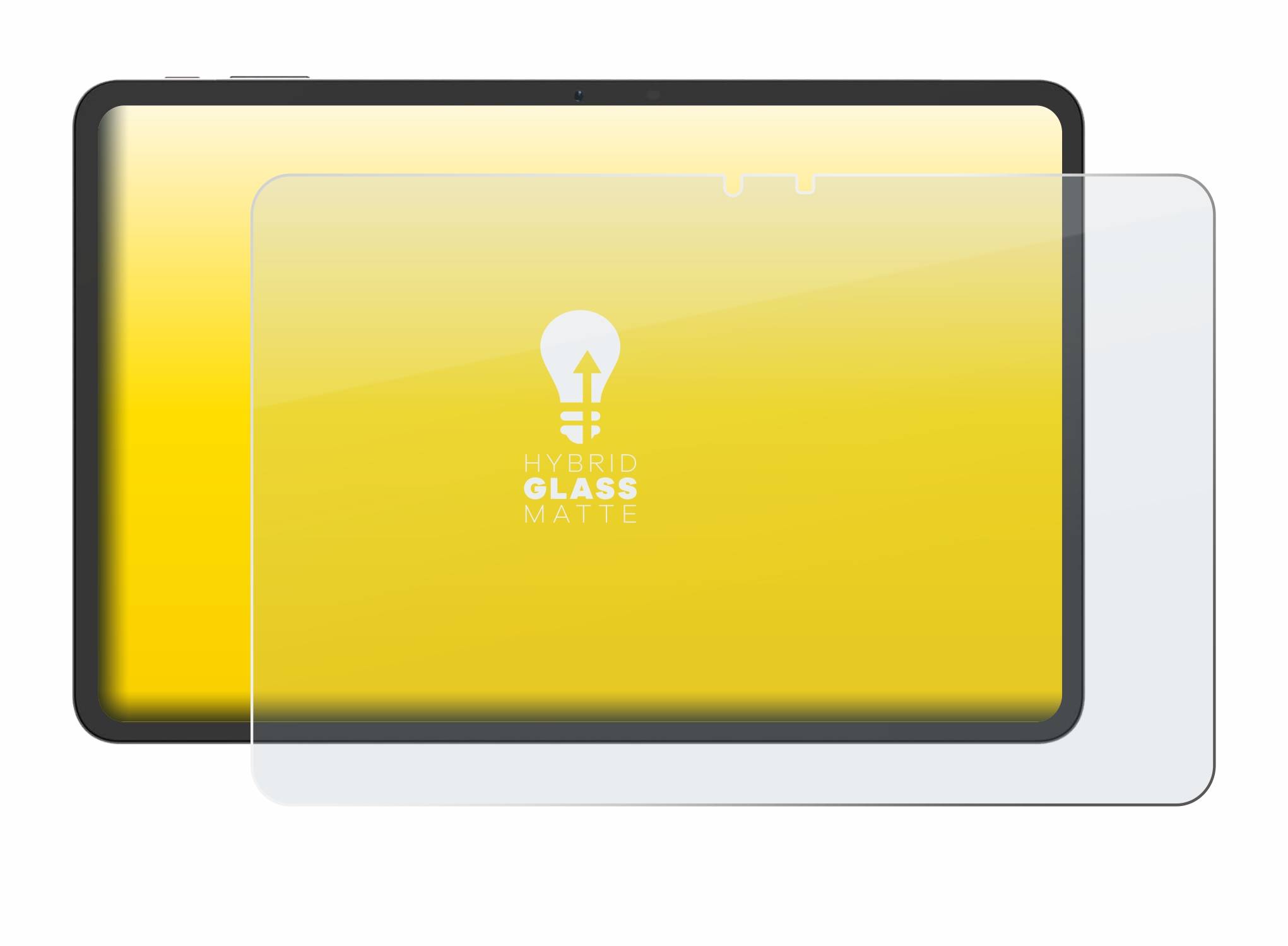 upscreen Hybrid Glas Matt Panzer-Folie für VALE V12E-LTE-8128