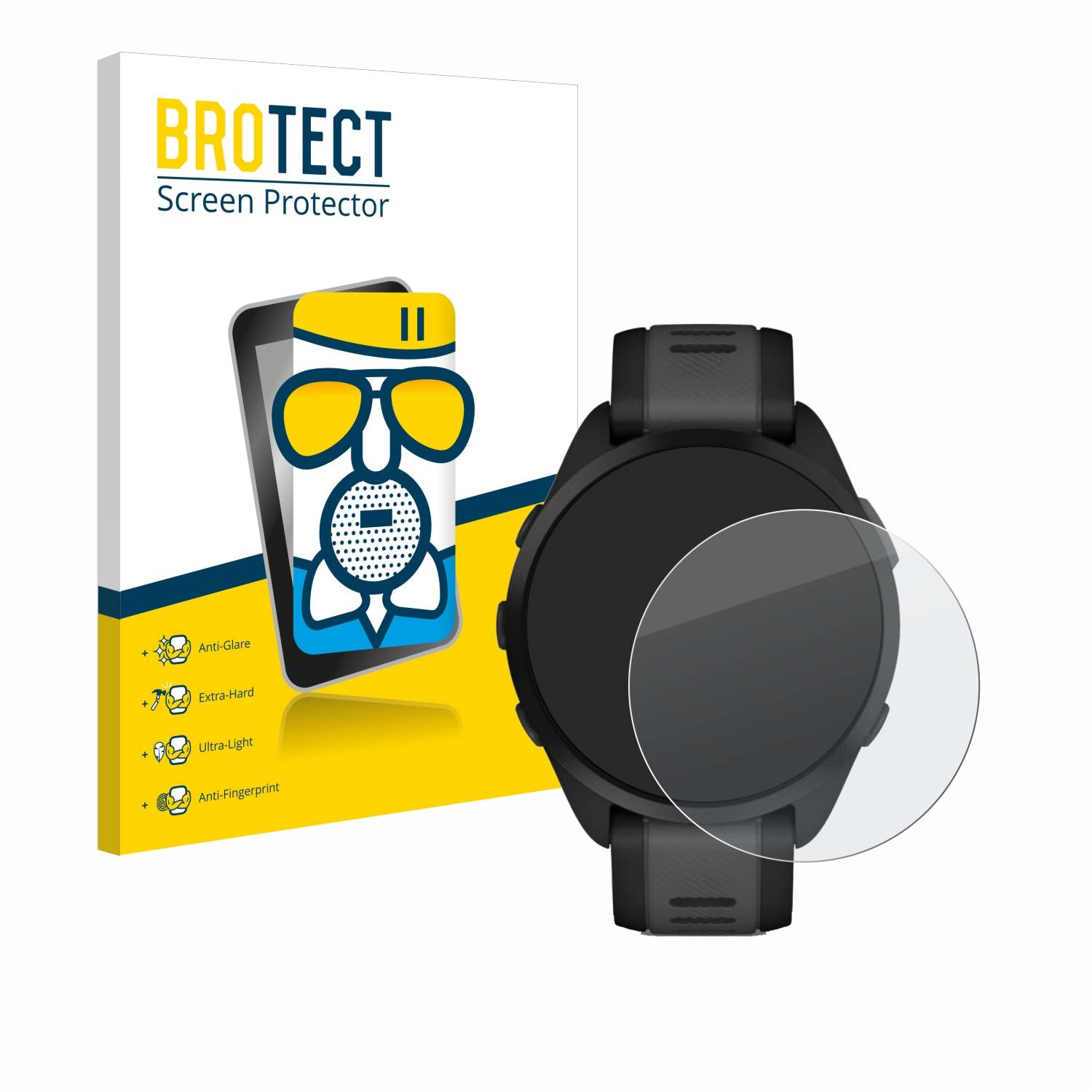 BROTECT AirGlass Matt Glas Schutz Folie für Garmin Forerunner 165