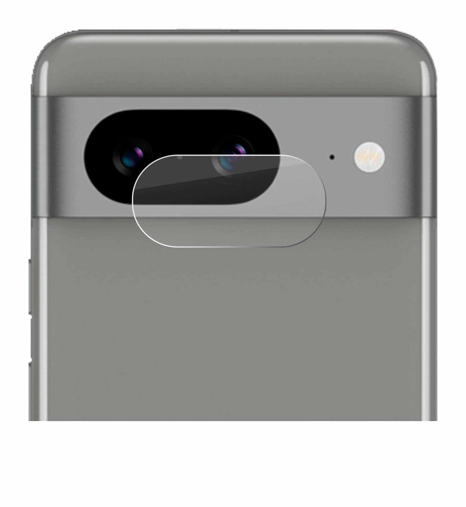 upscreen Hybrid Glas Panzer-Folie für Google Pixel 8 (NUR Kameraschutz)