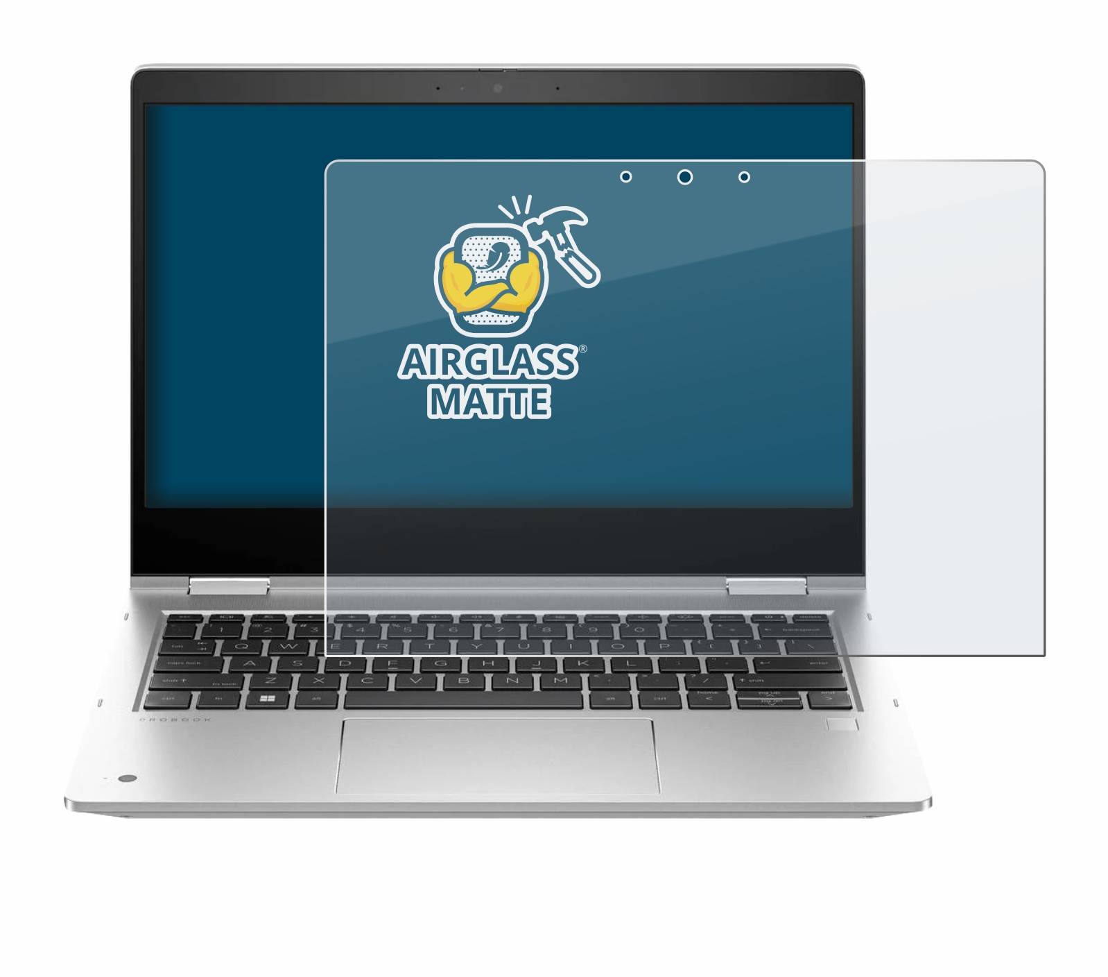 BROTECT AirGlass Flexible Schutz Glas Folie für HP ProBook x360 435 G10 Matt Entspiegelt