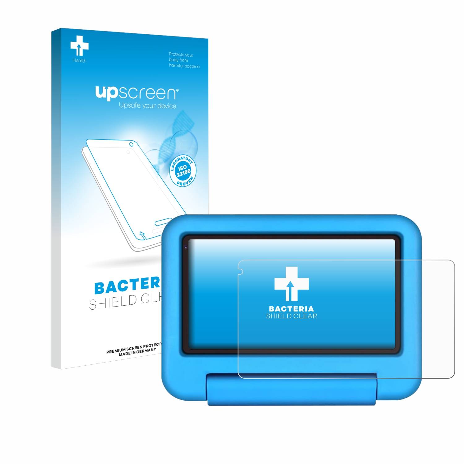 upscreen Bacteria Shield Schutzfolie für Sebbe S21 Kids Tablet 7 - Antibakteriell