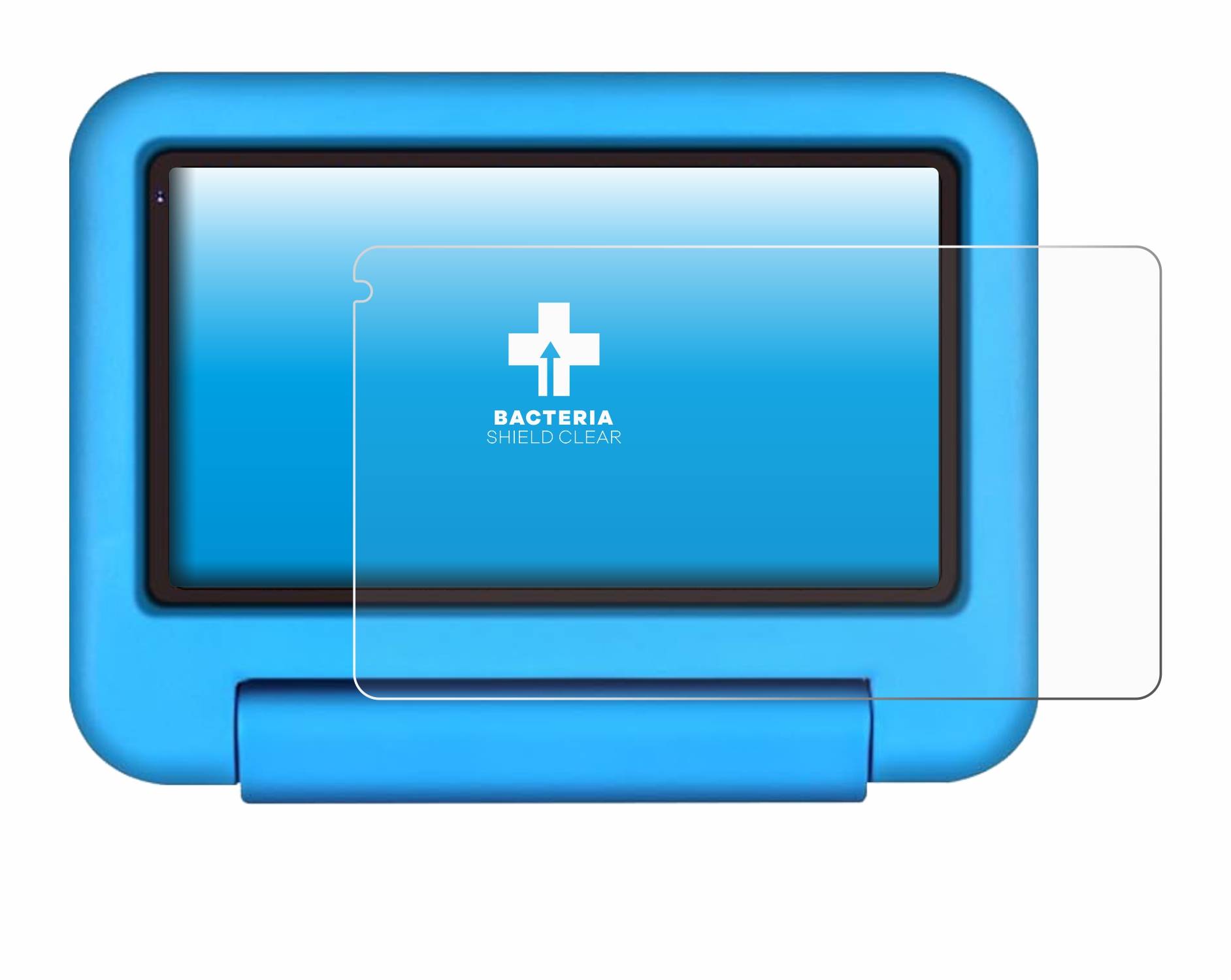upscreen Bacteria Shield Schutzfolie für Sebbe S21 Kids Tablet 7 - Antibakteriell