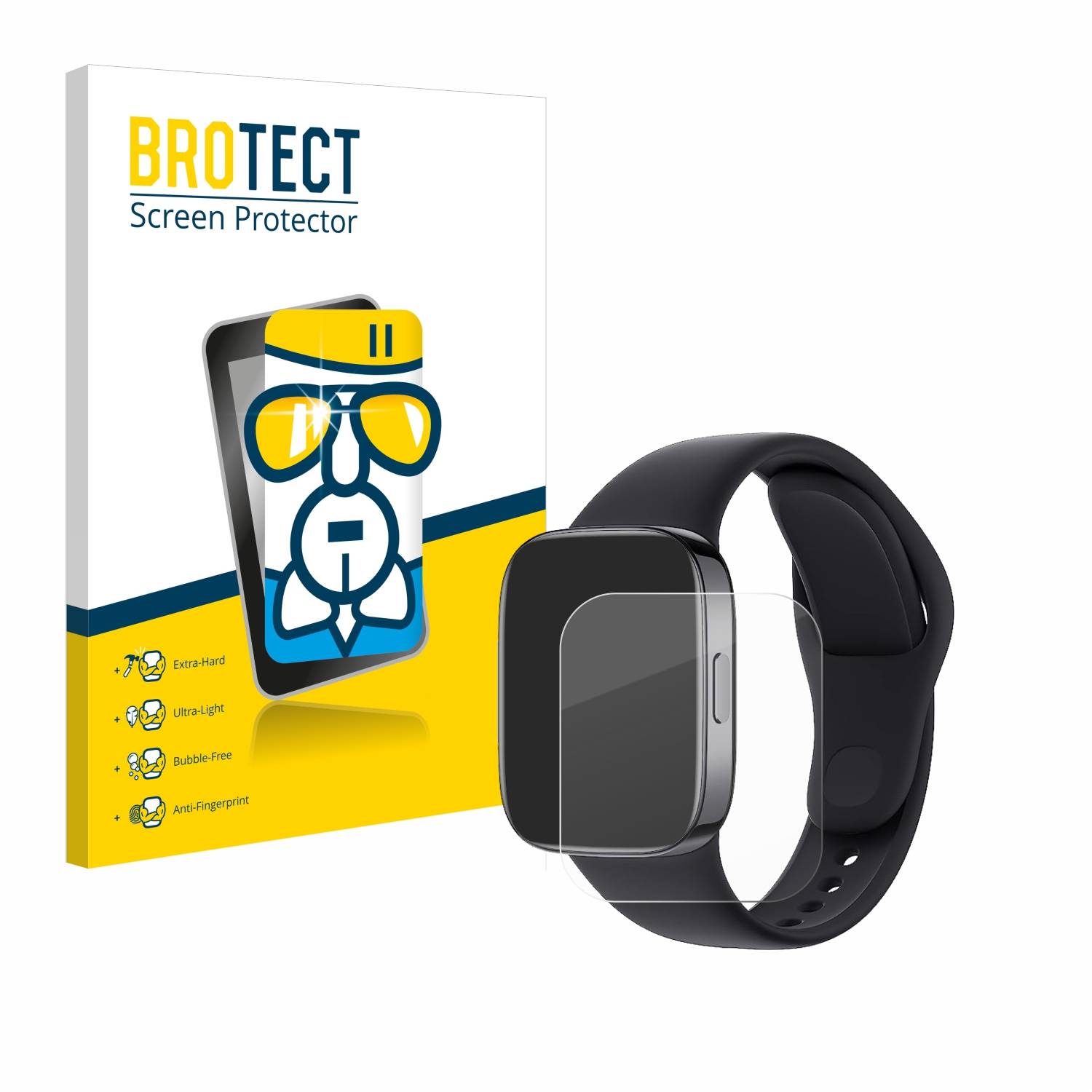 BROTECT AirGlass Glas Panzer-Folie für Xiaomi Redmi Watch 3 - Schutzglas