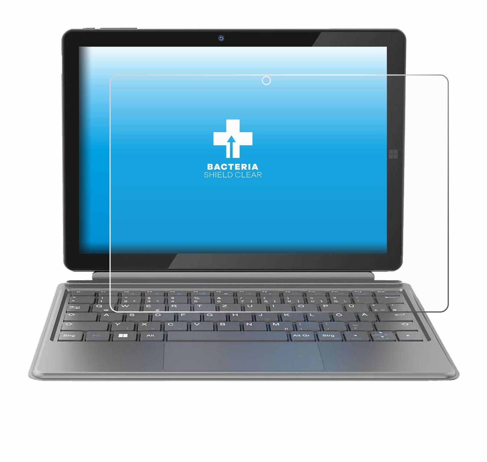 upscreen Bacteria Shield Schutzfolie für Peaq PMM T100V - Antibakteriell