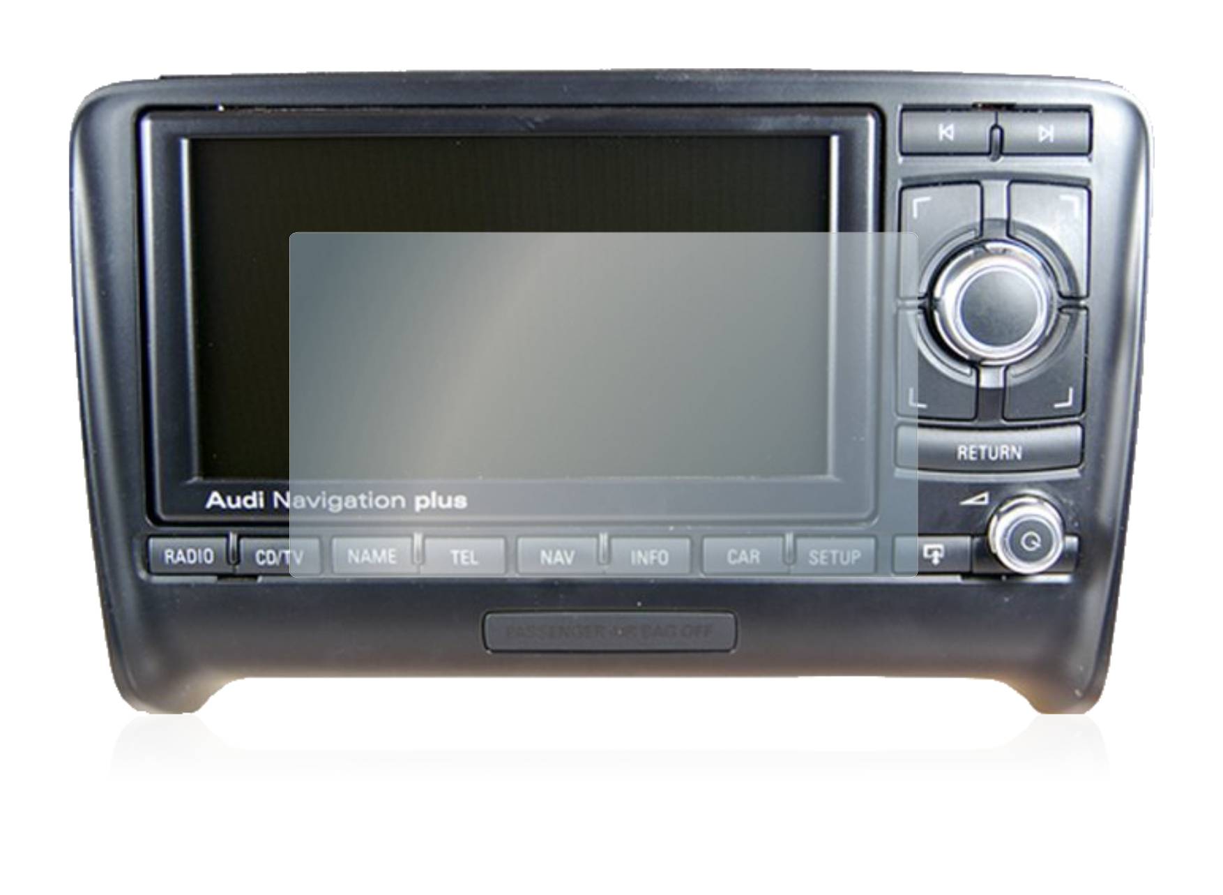 upscreen Hybrid Glas Panzer-Folie für Audi A3 8P 2004-2012 RNS-E