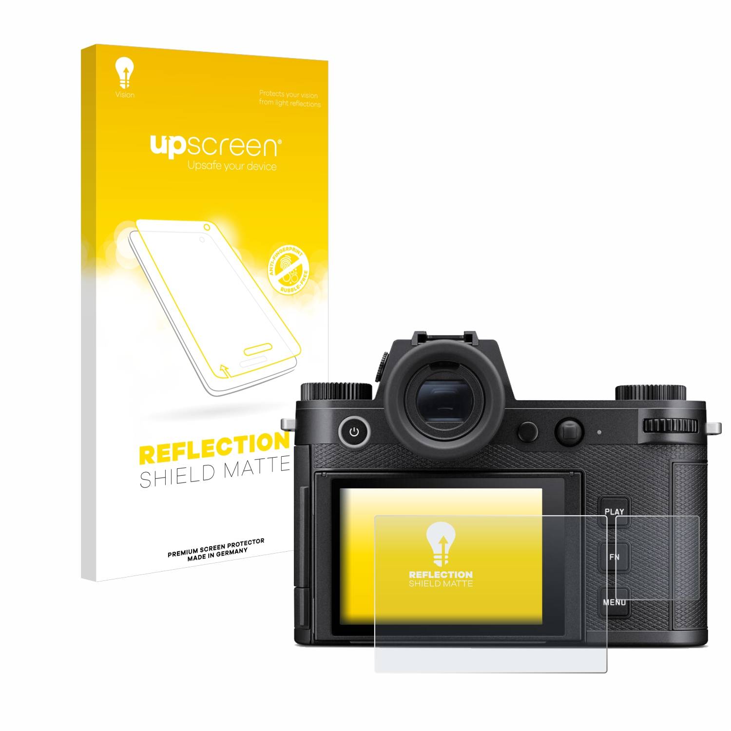 upscreen Reflection Shield Matt Schutzfolie für Leica SL3 (Display + Schulterdisplay)