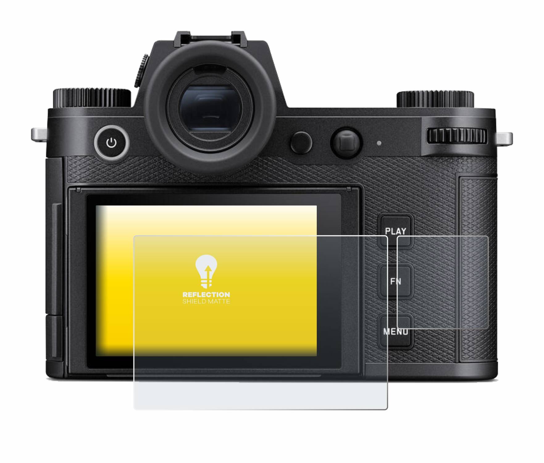 upscreen Reflection Shield Matt Schutzfolie für Leica SL3 (Display + Schulterdisplay)