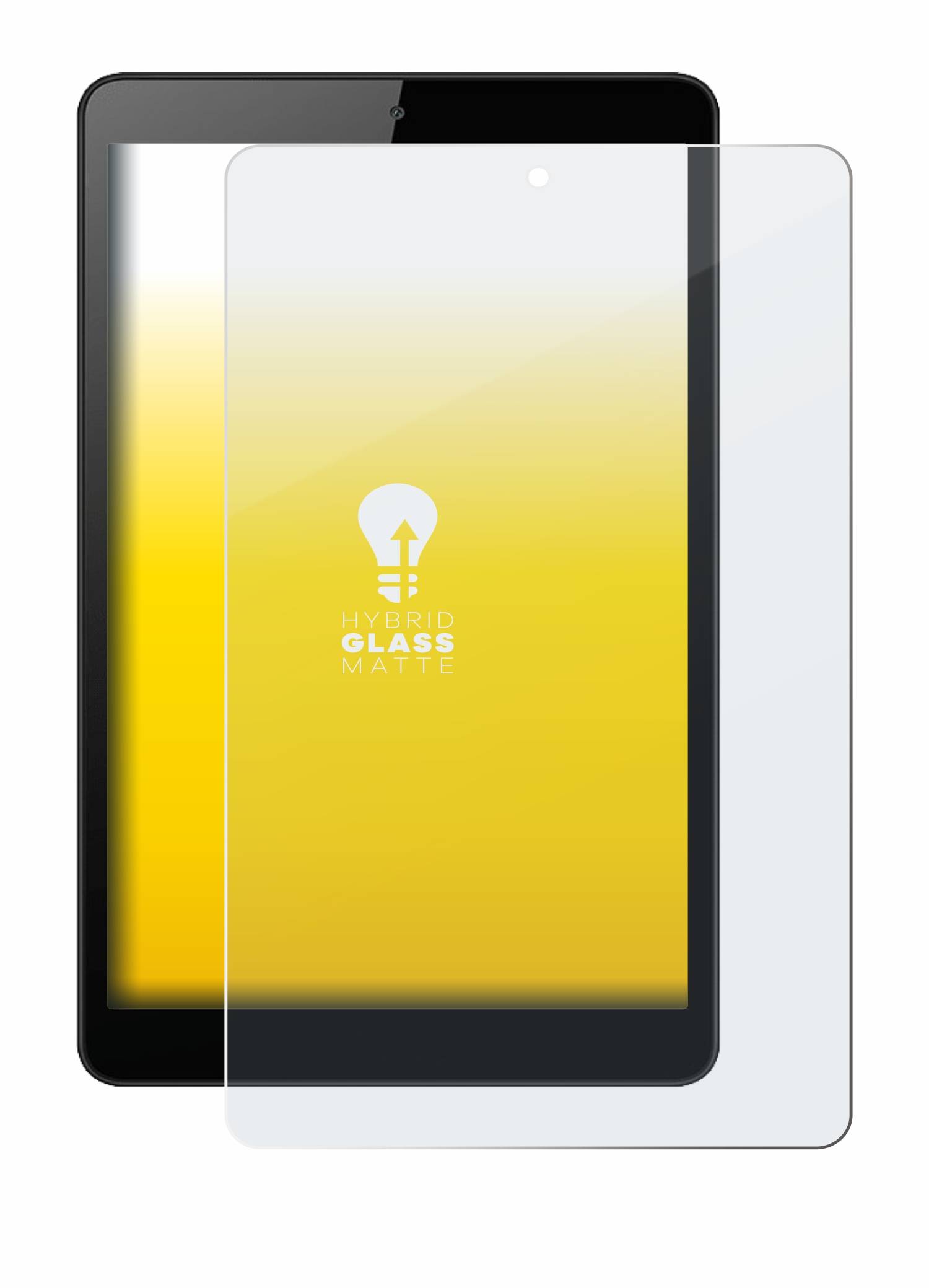 upscreen Flexible Schutz Glas Folie für Huawei MediaPad M5 Lite 8" Schutzglas 9H Hybridglas Matt Entspiegelt