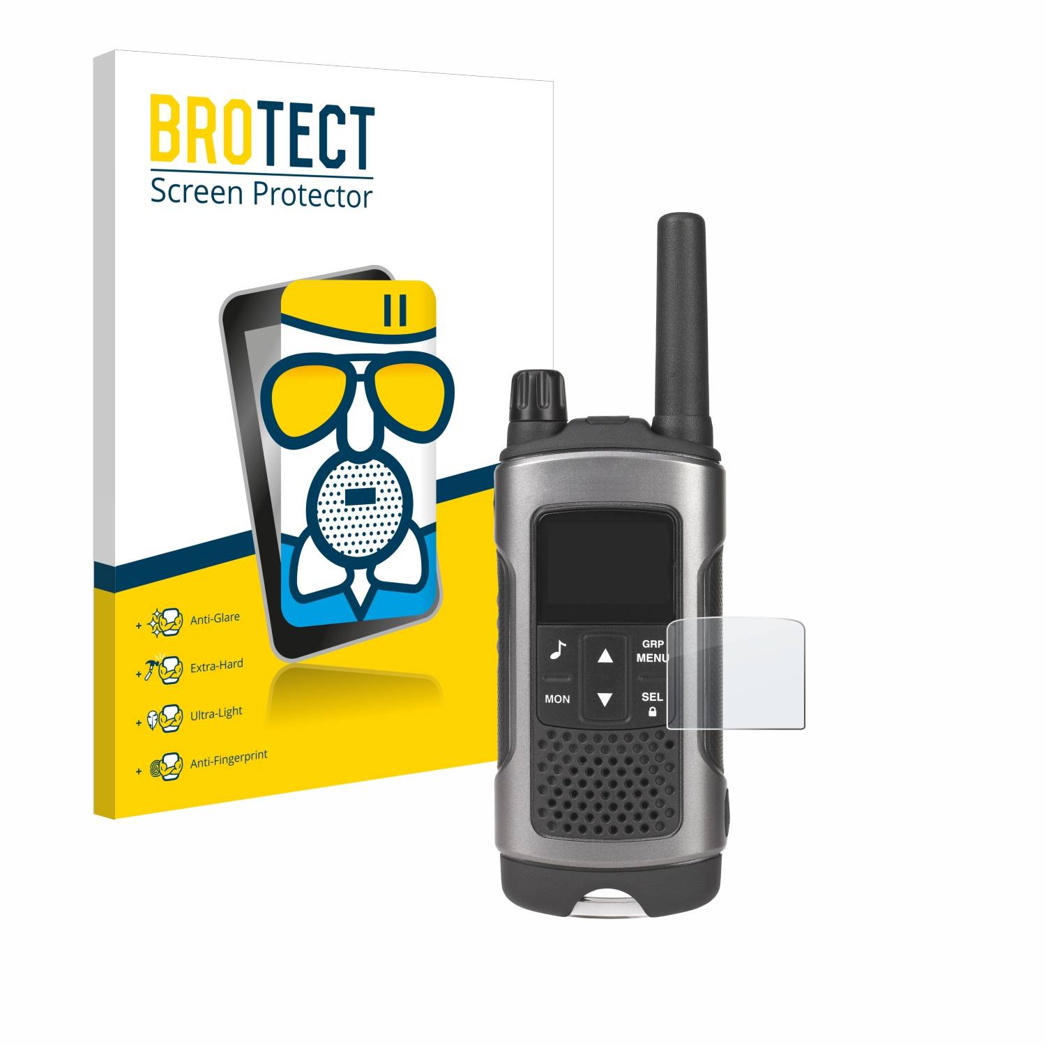 BROTECT AirGlass Matt Glas Schutz Folie für Motorola TLKR T80