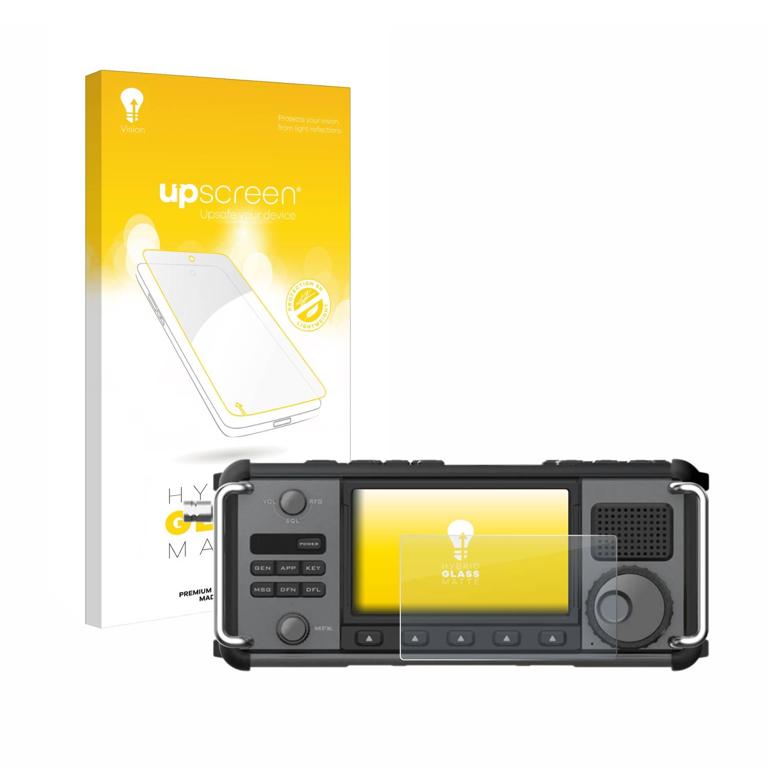 upscreen Hybrid Glas Matt Panzer-Folie für Xiegu X6200