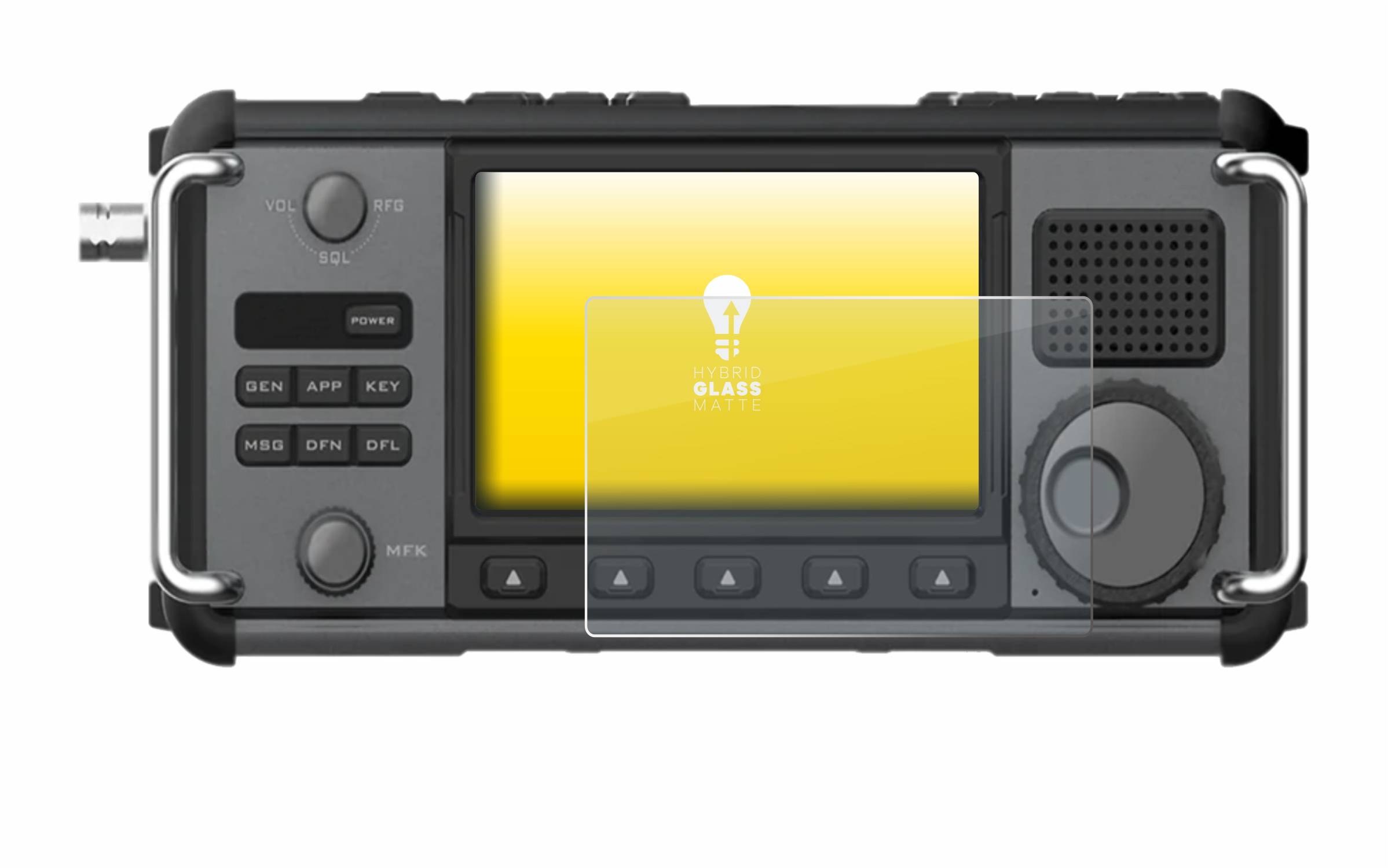 upscreen Hybrid Glas Matt Panzer-Folie für Xiegu X6200