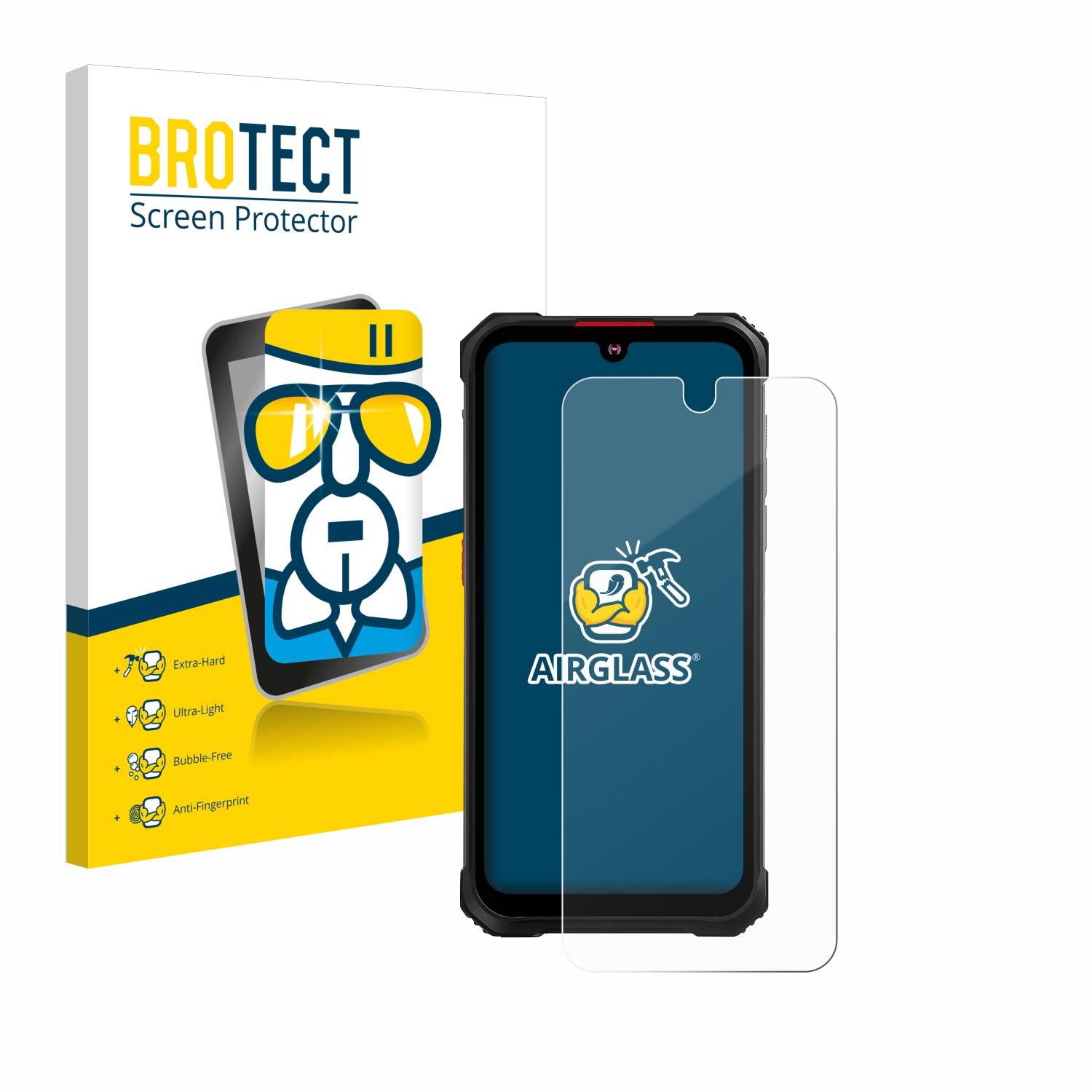 BROTECT AirGlass Flexible Schutz Glas Folie für Hotwav Cyber 9 Pro Klar Transparent
