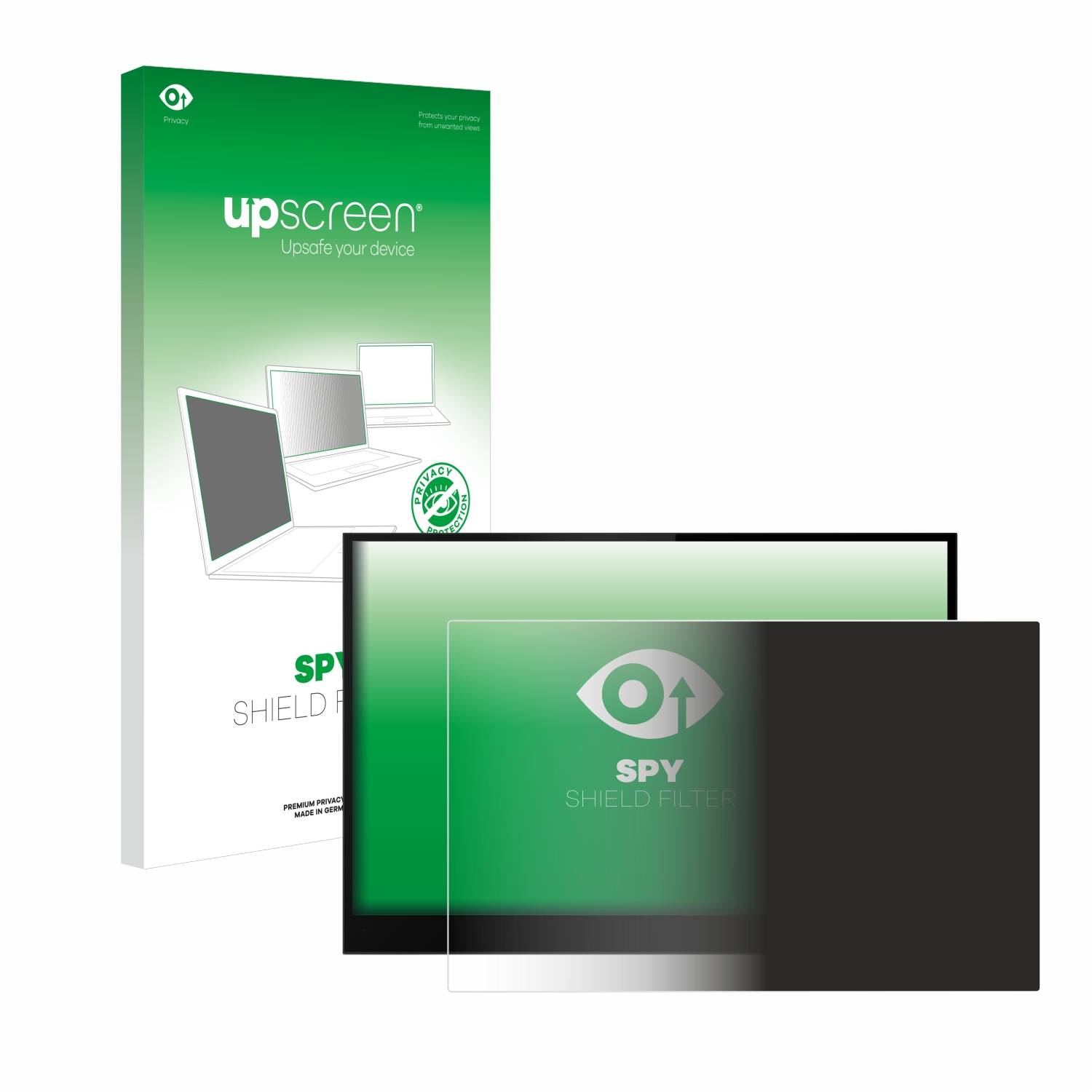 upscreen Blickschutzfilter für Lenovo ThinkVision M14d 16:10 Blaulichtfilter Sichtschutz Privacy Anti Spy abnehmbar