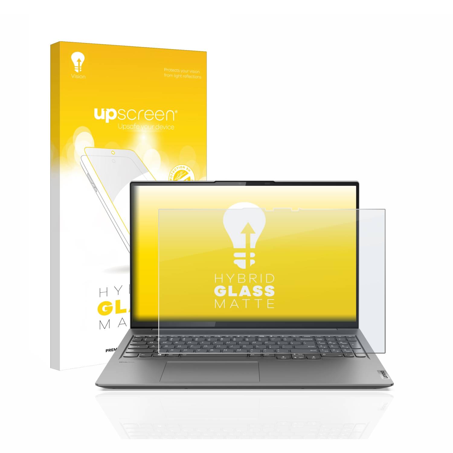 upscreen Hybrid Glas Matt Schutz-Folie für Lenovo Yoga Slim 7 Pro 16 )