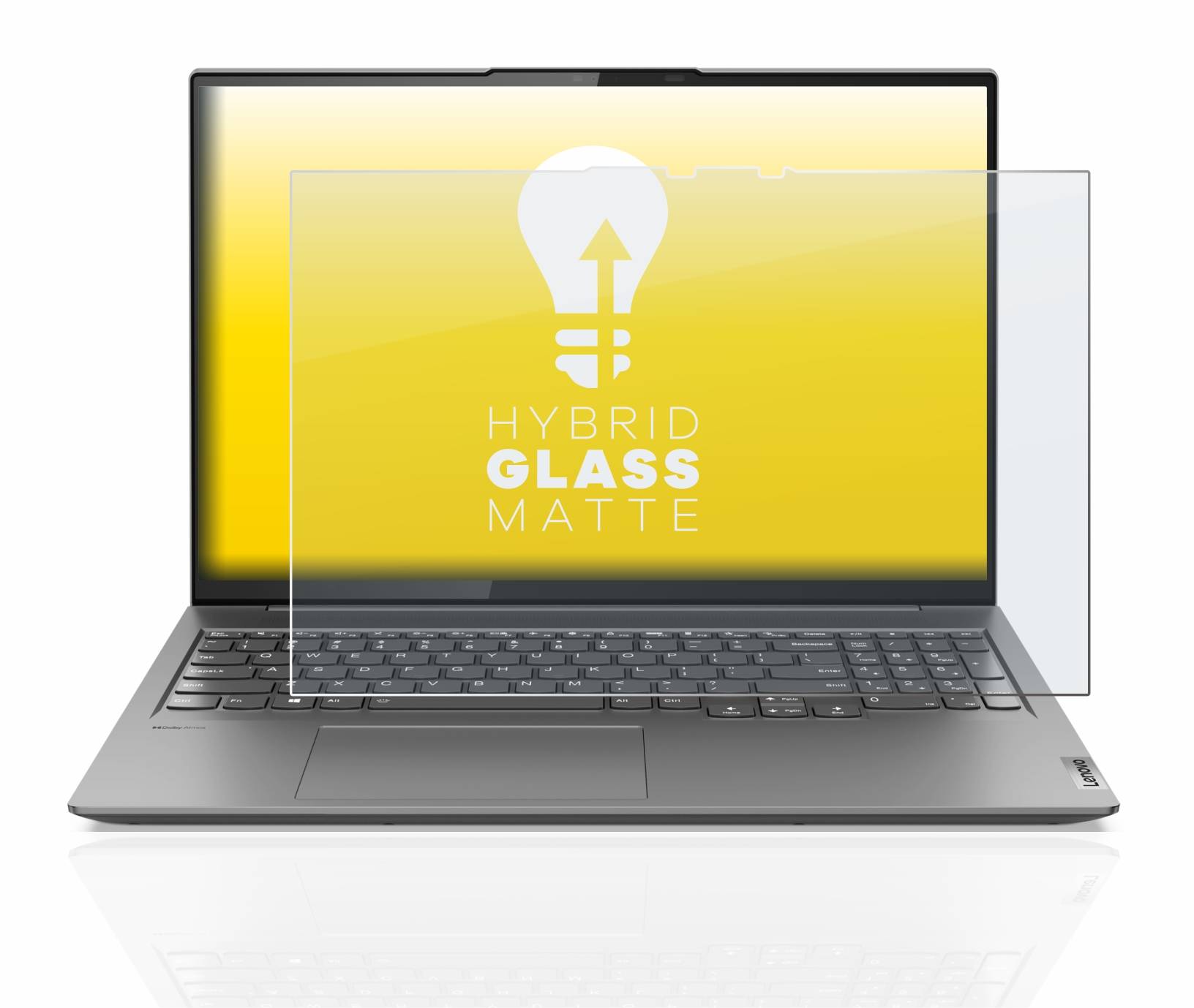 upscreen Hybrid Glas Matt Schutz-Folie für Lenovo Yoga Slim 7 Pro 16 )