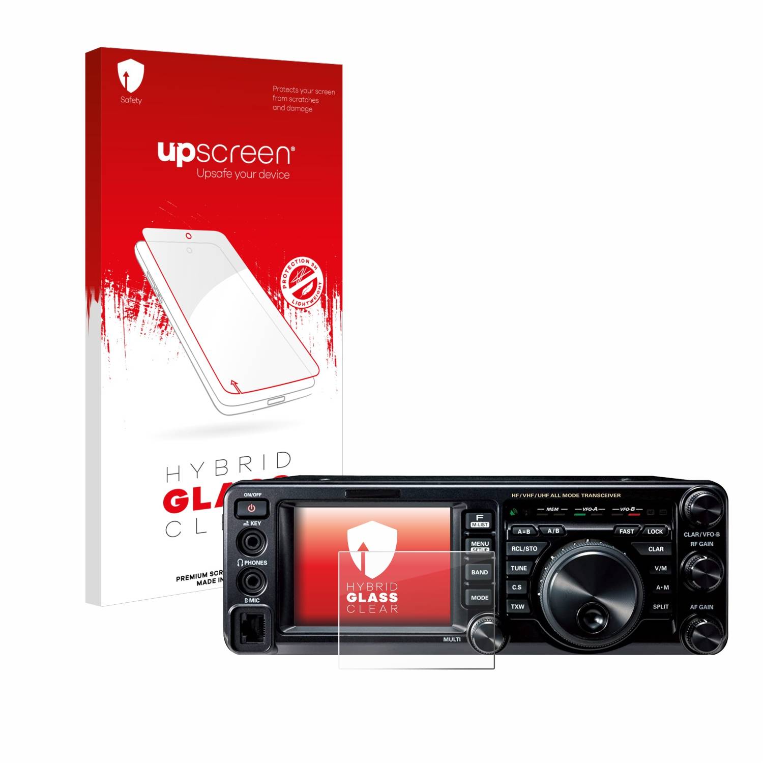 upscreen Flexible Schutz Glas Folie für Yaesu FT-991A Schutzglas 9H Hybridglas Klar