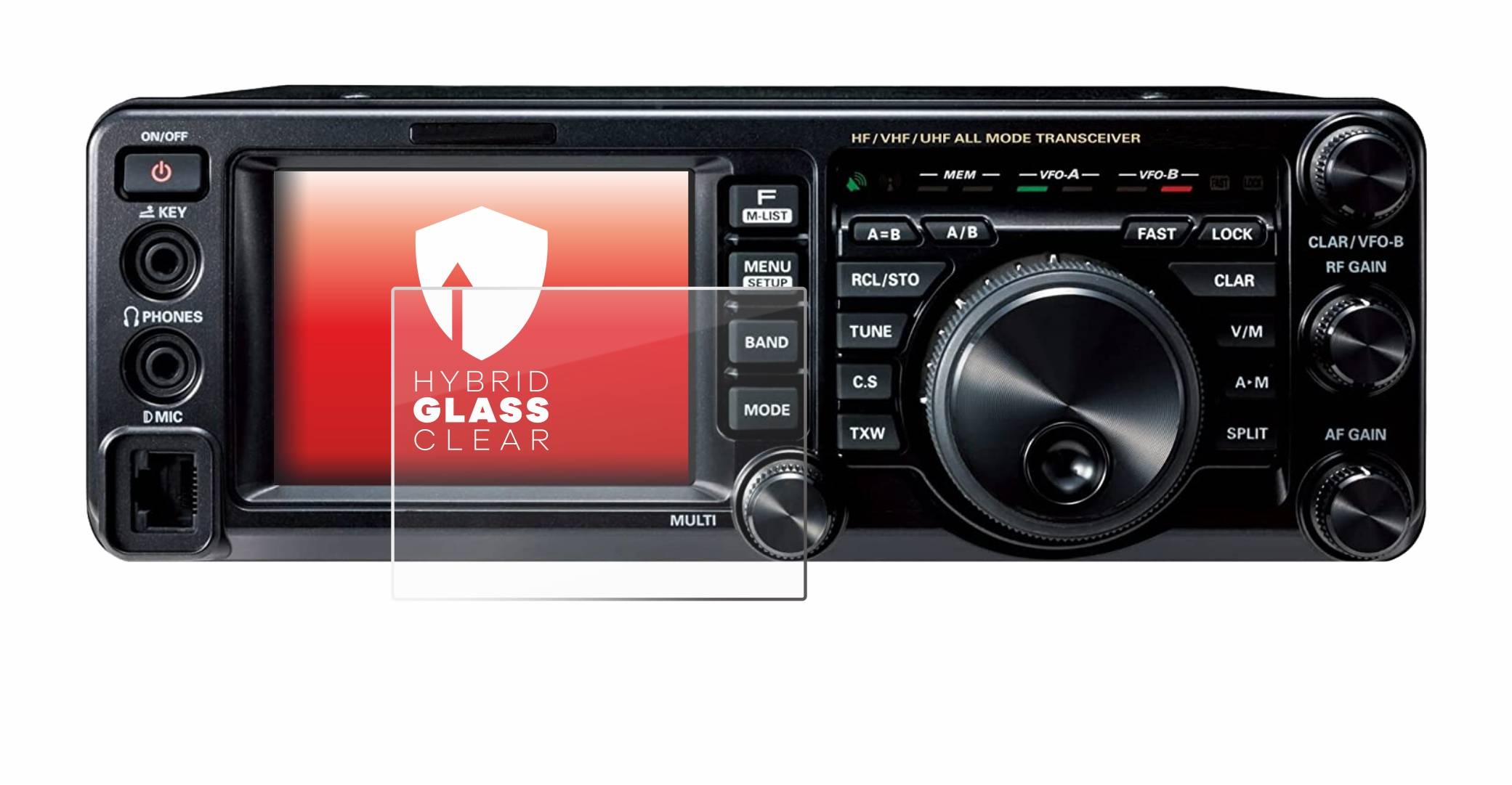 upscreen Flexible Schutz Glas Folie für Yaesu FT-991A Schutzglas 9H Hybridglas Klar
