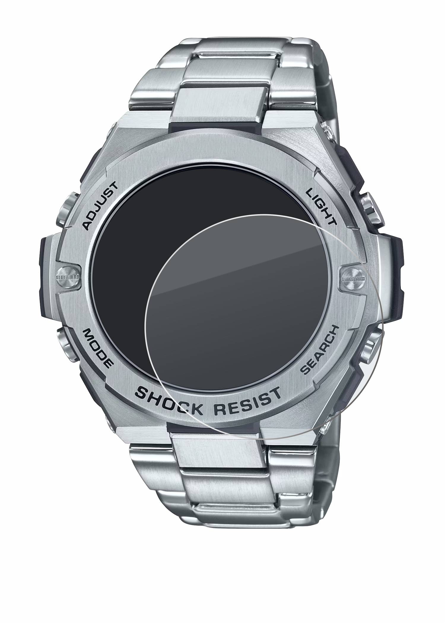 upscreen Hybrid Glas Matt Schutz-Folie für Casio G-Shock GST-B500D-1A