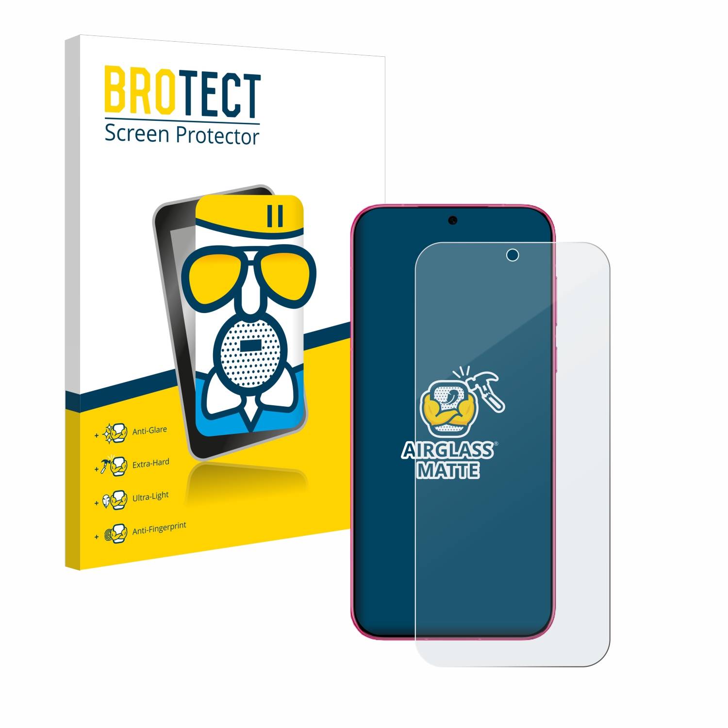 BROTECT AirGlass Matt Glas Schutz Folie für Huawei Pura 70