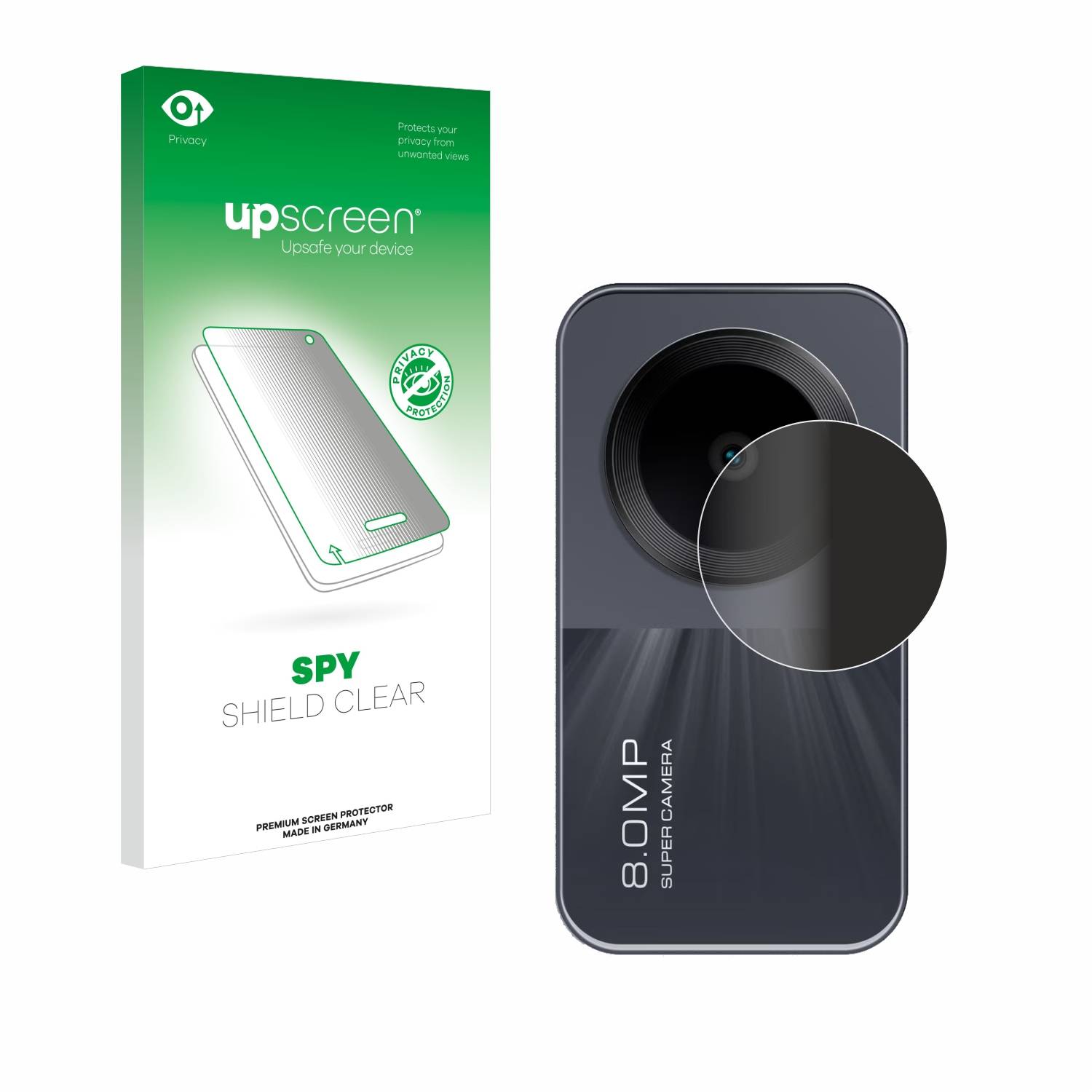 upscreen Spy Shield Sichtschutz-Folie für Xiaomi Redmi Pad SE (NUR Kamera)
