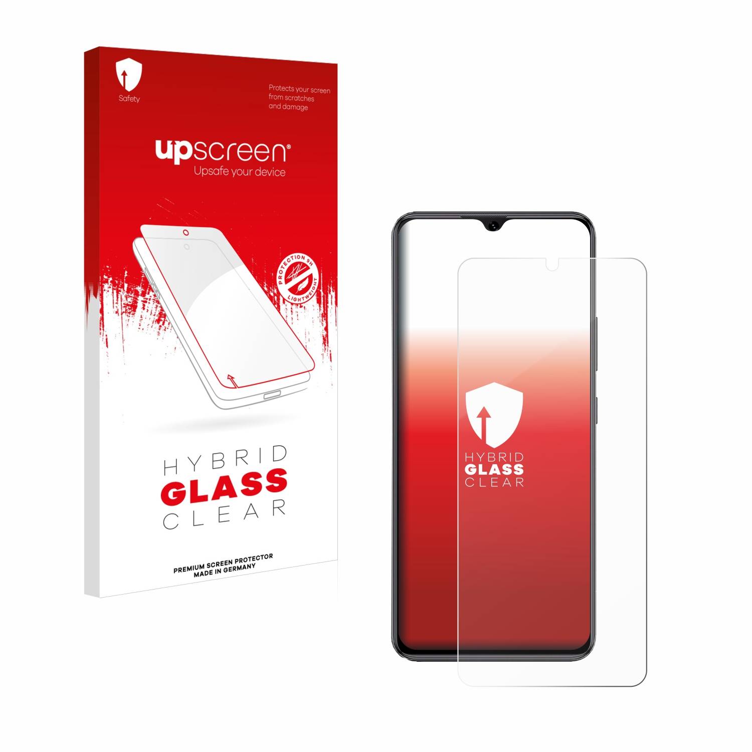 upscreen Hybrid Glas Panzer-Folie für Cubot A1