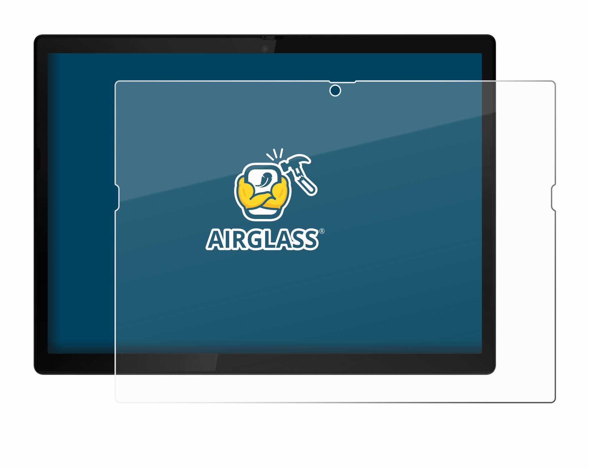 BROTECT AirGlass Flexible Schutz Glas Folie für Lenovo ThinkPad X12 Detachable Gen 2 Klar Transparent
