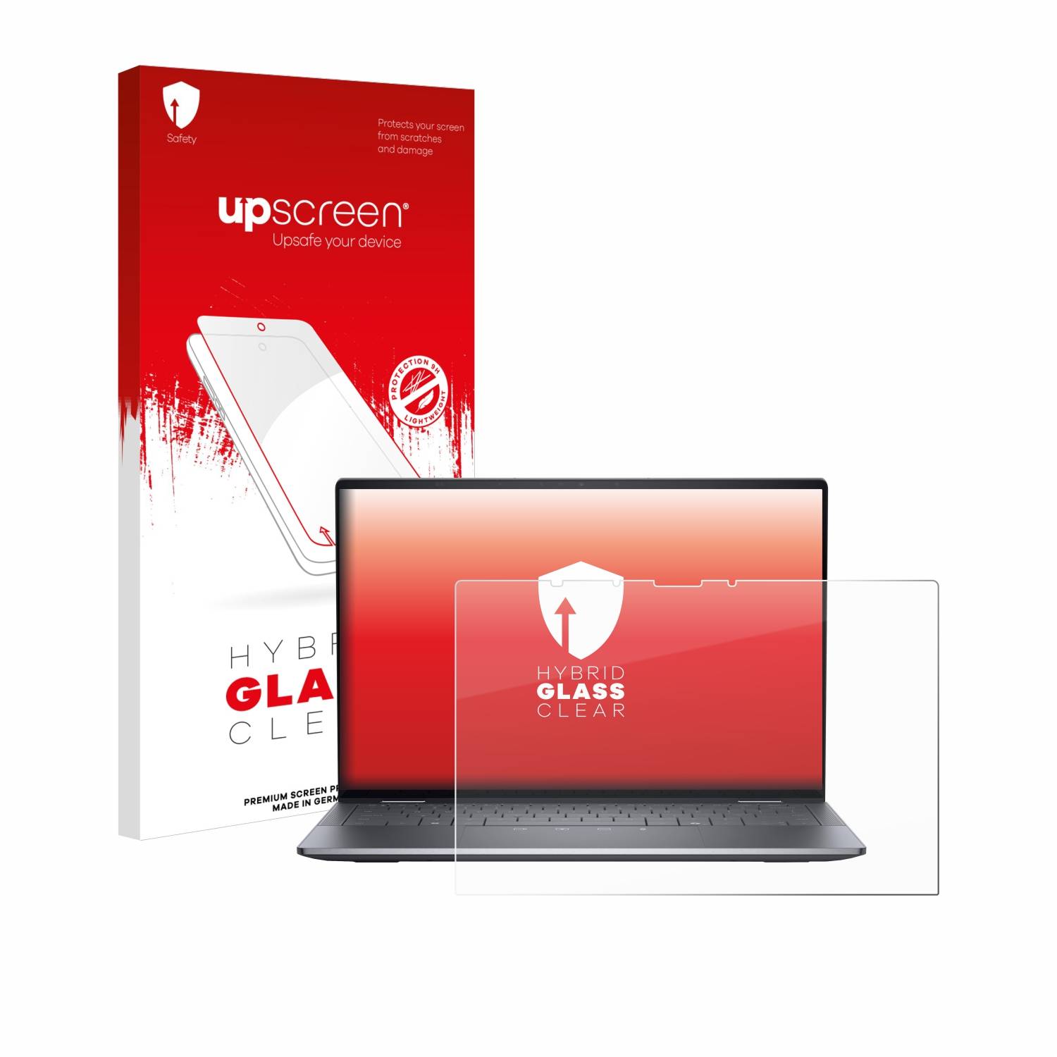 upscreen Flexible Schutz Glas Folie für Dell Latitude 9450 2-in-1 Schutzglas 9H Hybridglas Klar