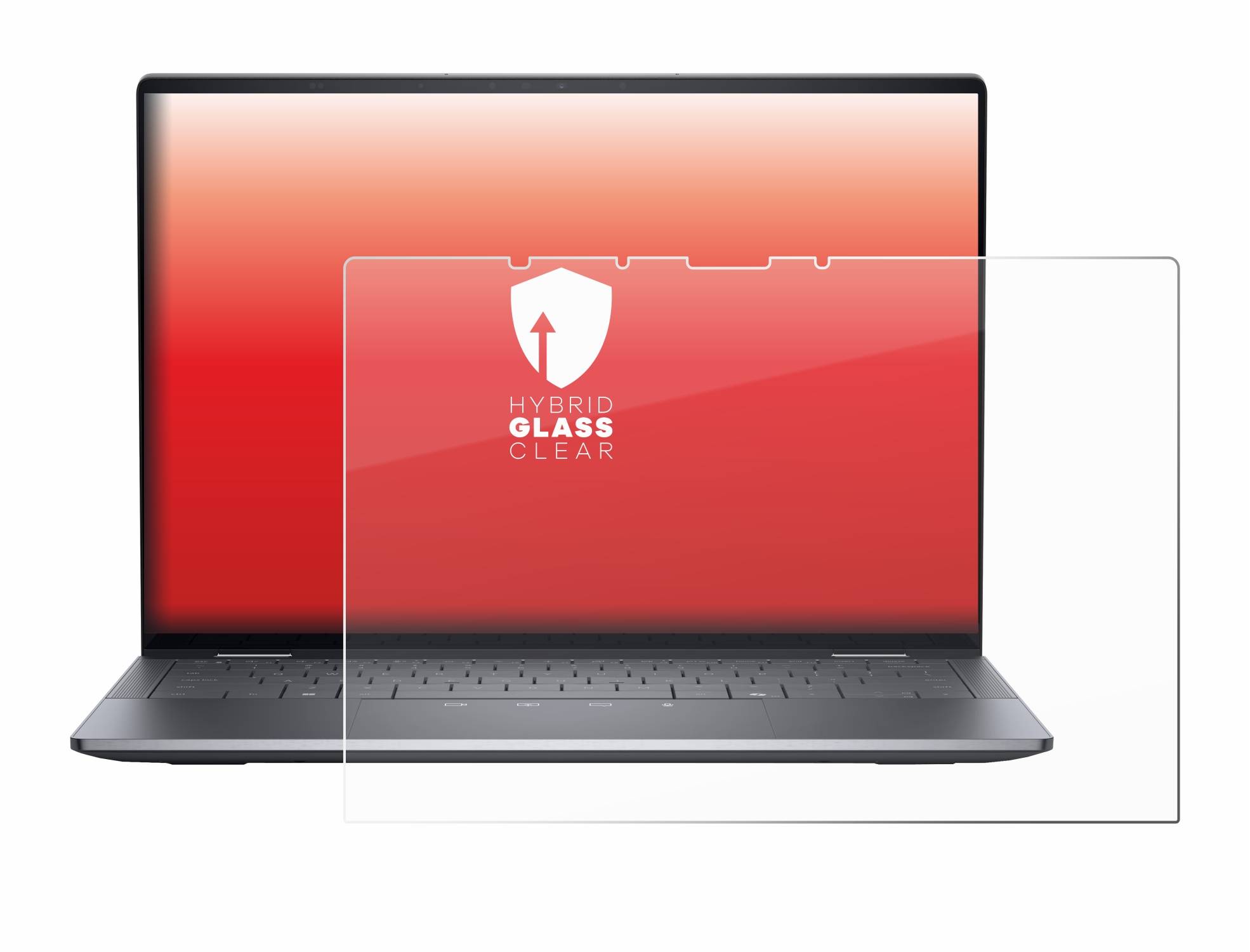 upscreen Flexible Schutz Glas Folie für Dell Latitude 9450 2-in-1 Schutzglas 9H Hybridglas Klar
