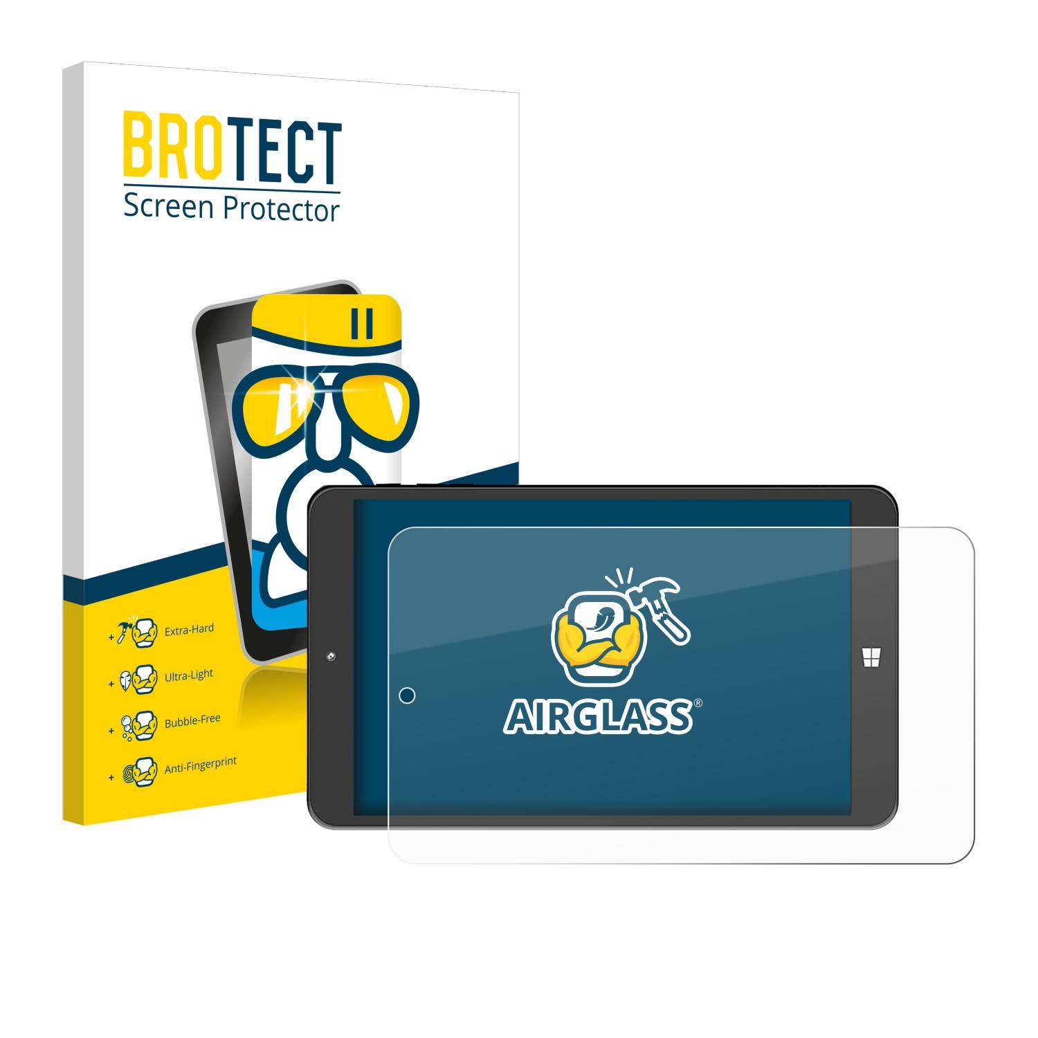 BROTECT AirGlass Glas Schutz-Folie für SZTPS Tablet 8 - Schutzglas