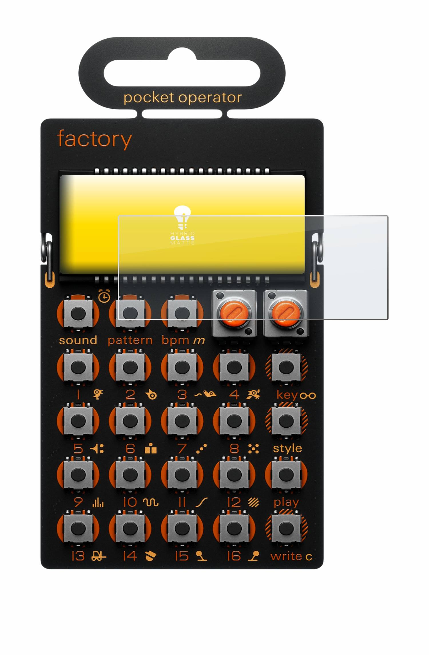 upscreen Hybrid Glas Matt Schutz-Folie für Teenage Engineering PO-16 factory