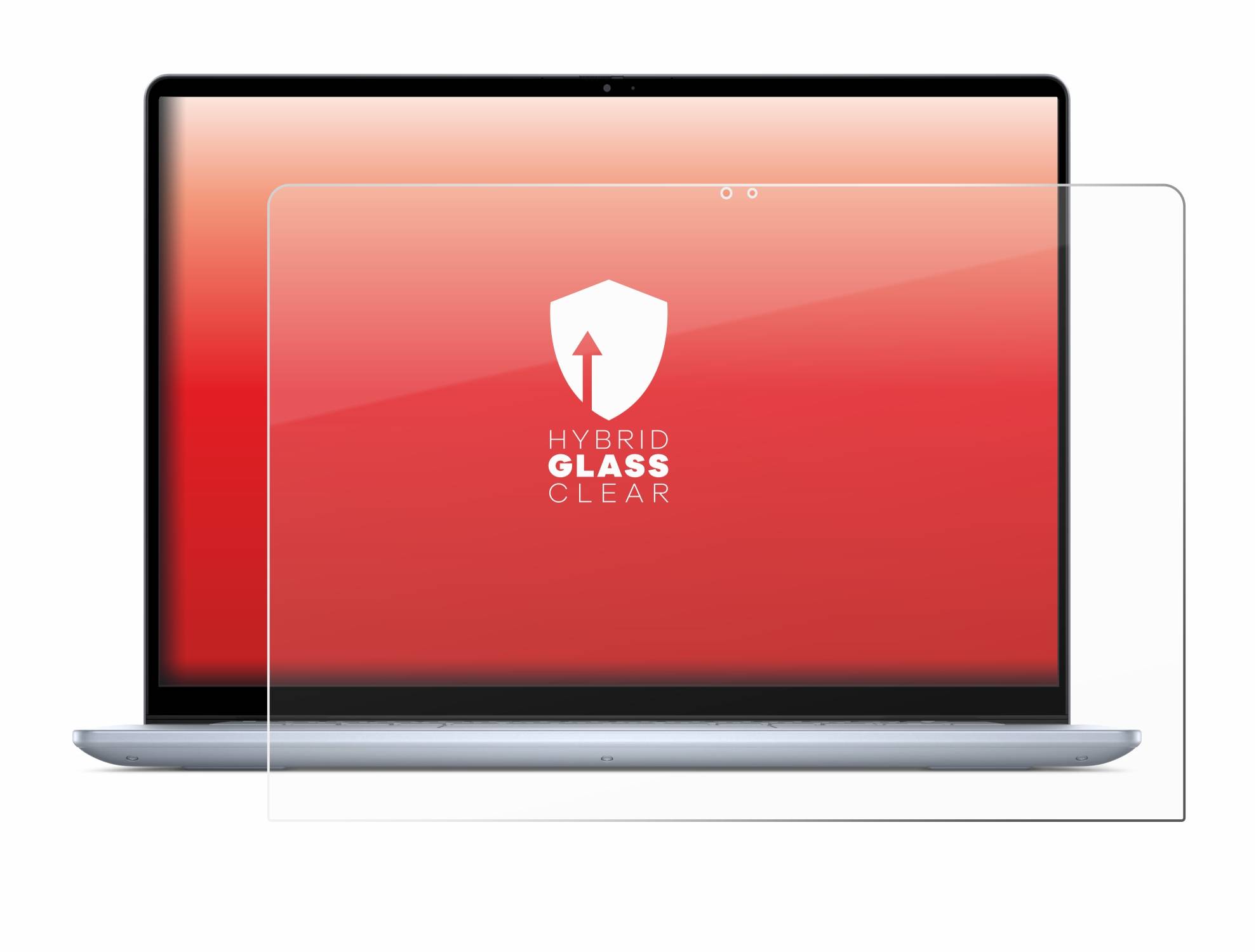 upscreen Hybrid Glas Schutz-Folie für Dell Inspiron 16 7640 2-in-1